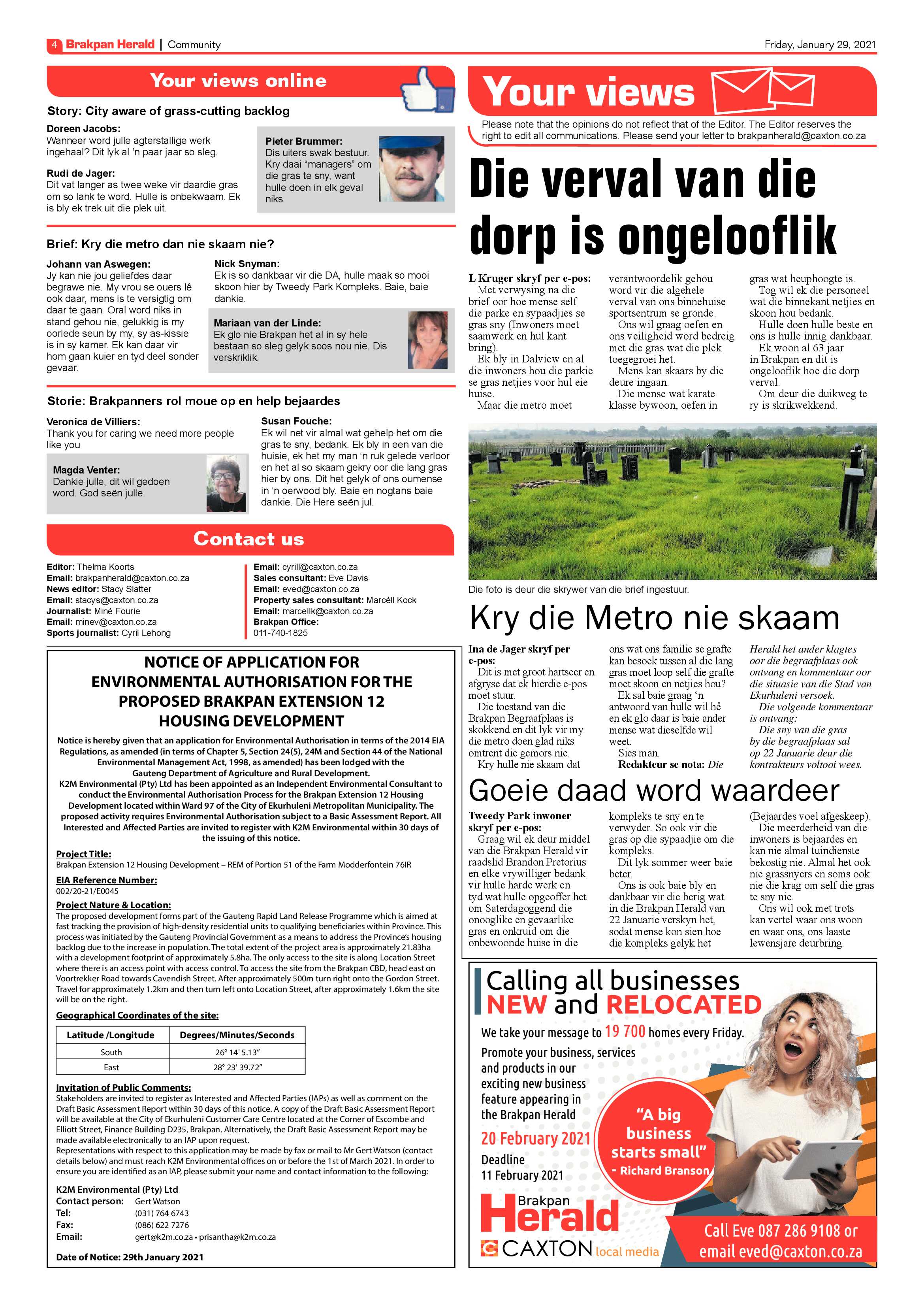 Brakpan Herald 29 January 2021 page 4