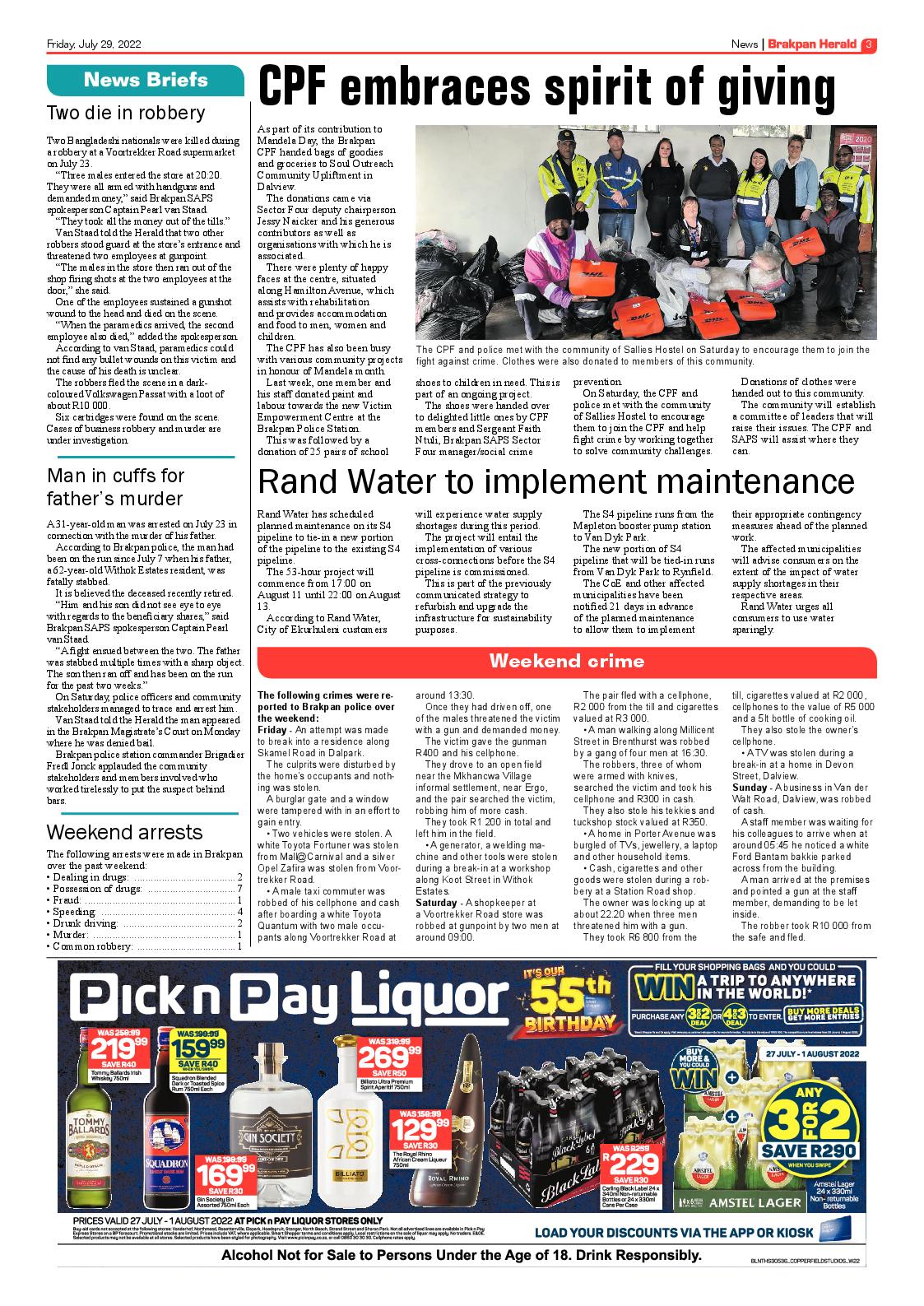 Brakpan Herald 29 July 2022 page 3