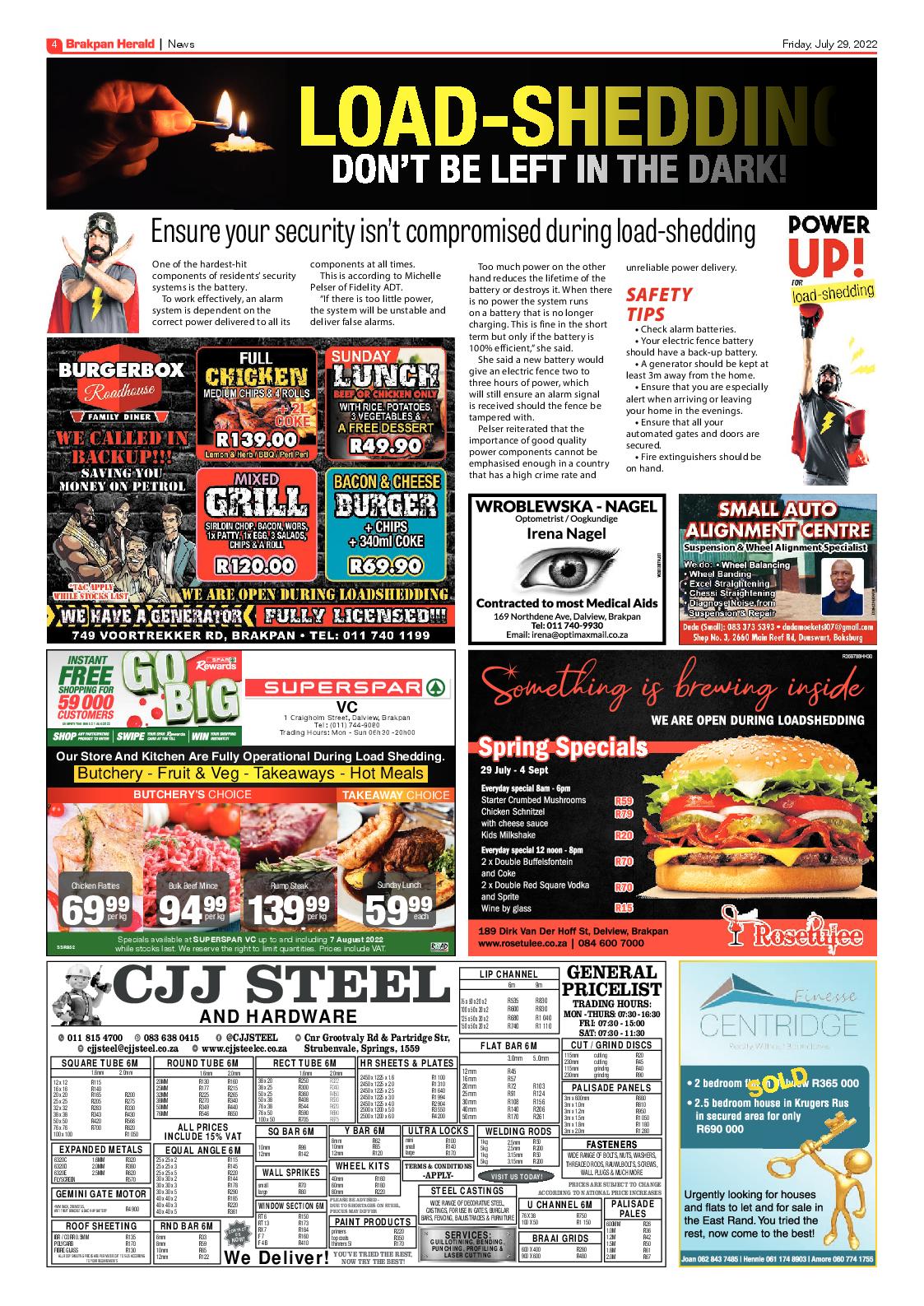 Brakpan Herald 29 July 2022 page 4