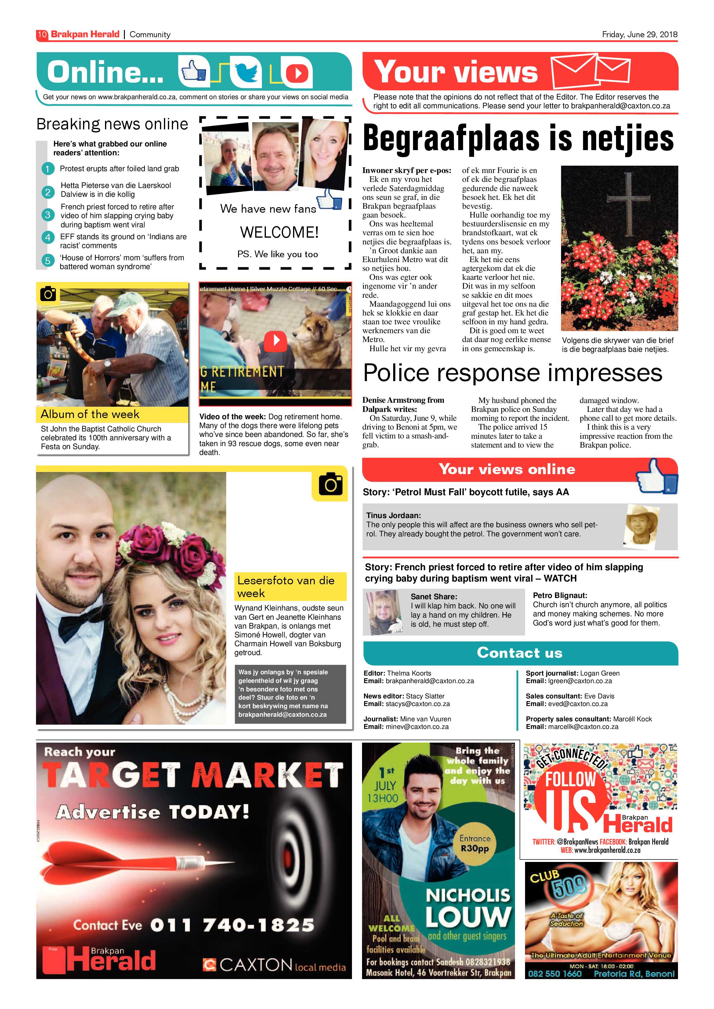 Brakpan Herald 29 June 2018 page 10