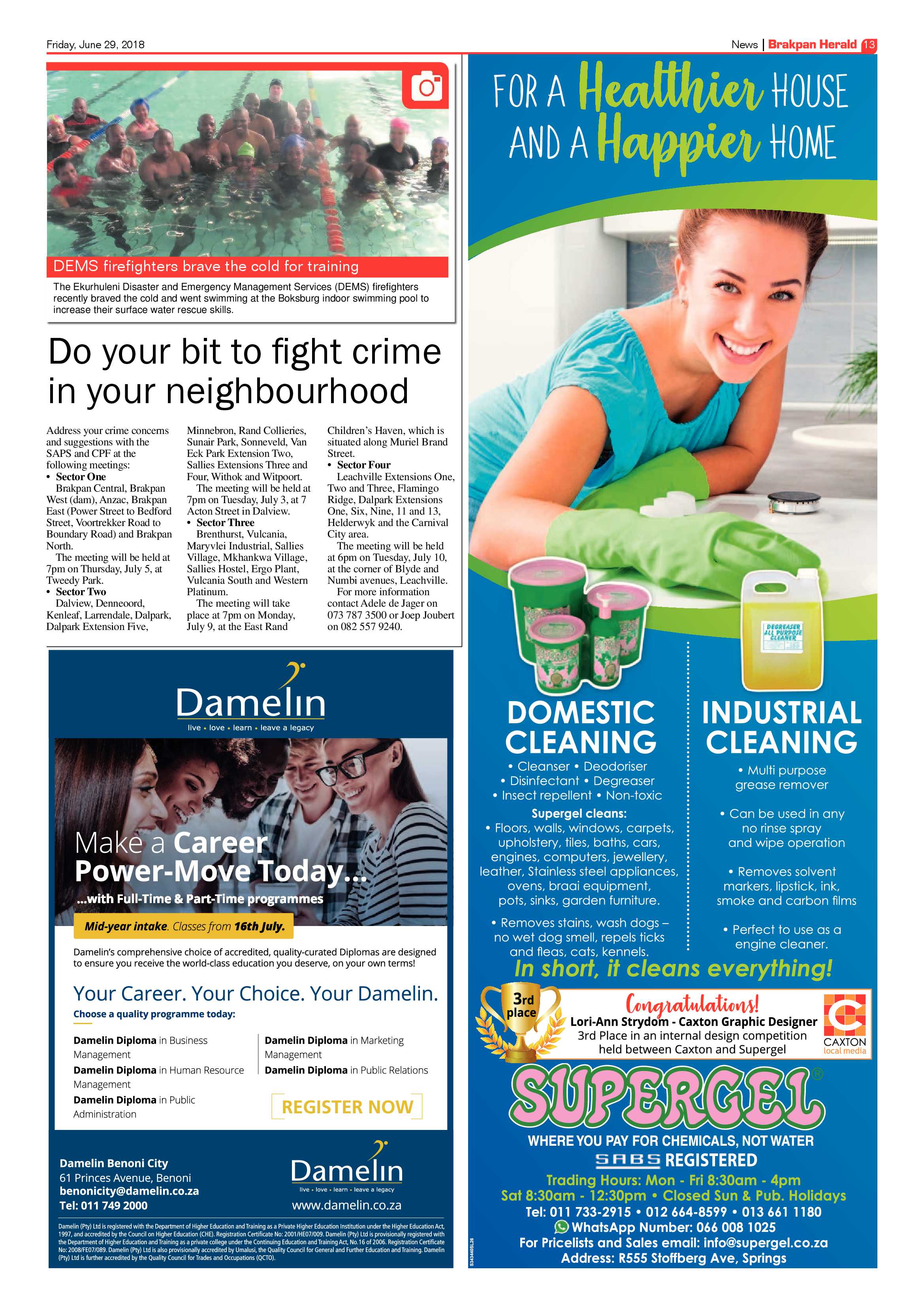 Brakpan Herald 29 June 2018 page 13
