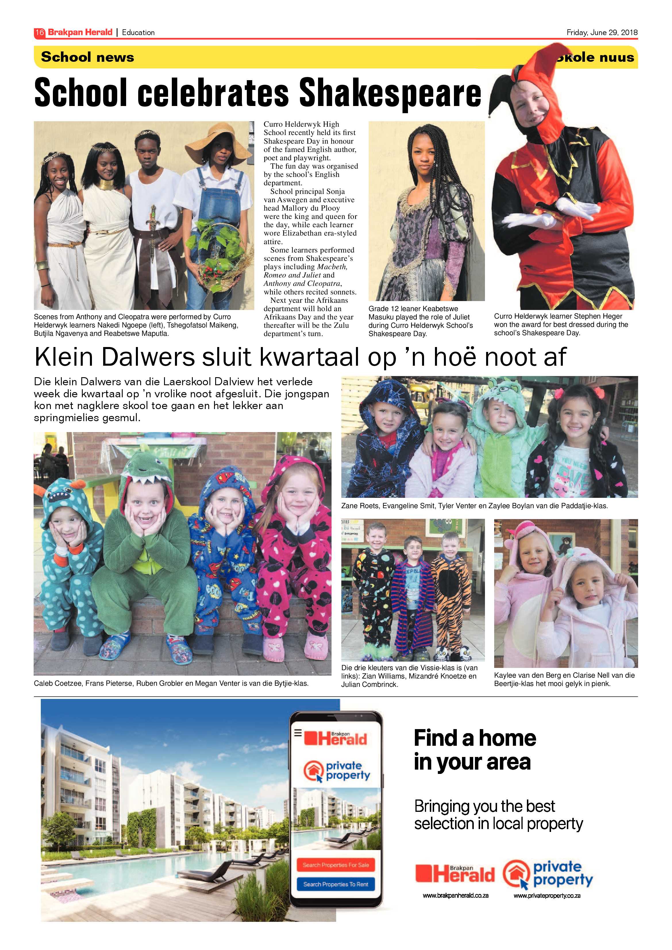 Brakpan Herald 29 June 2018 page 16