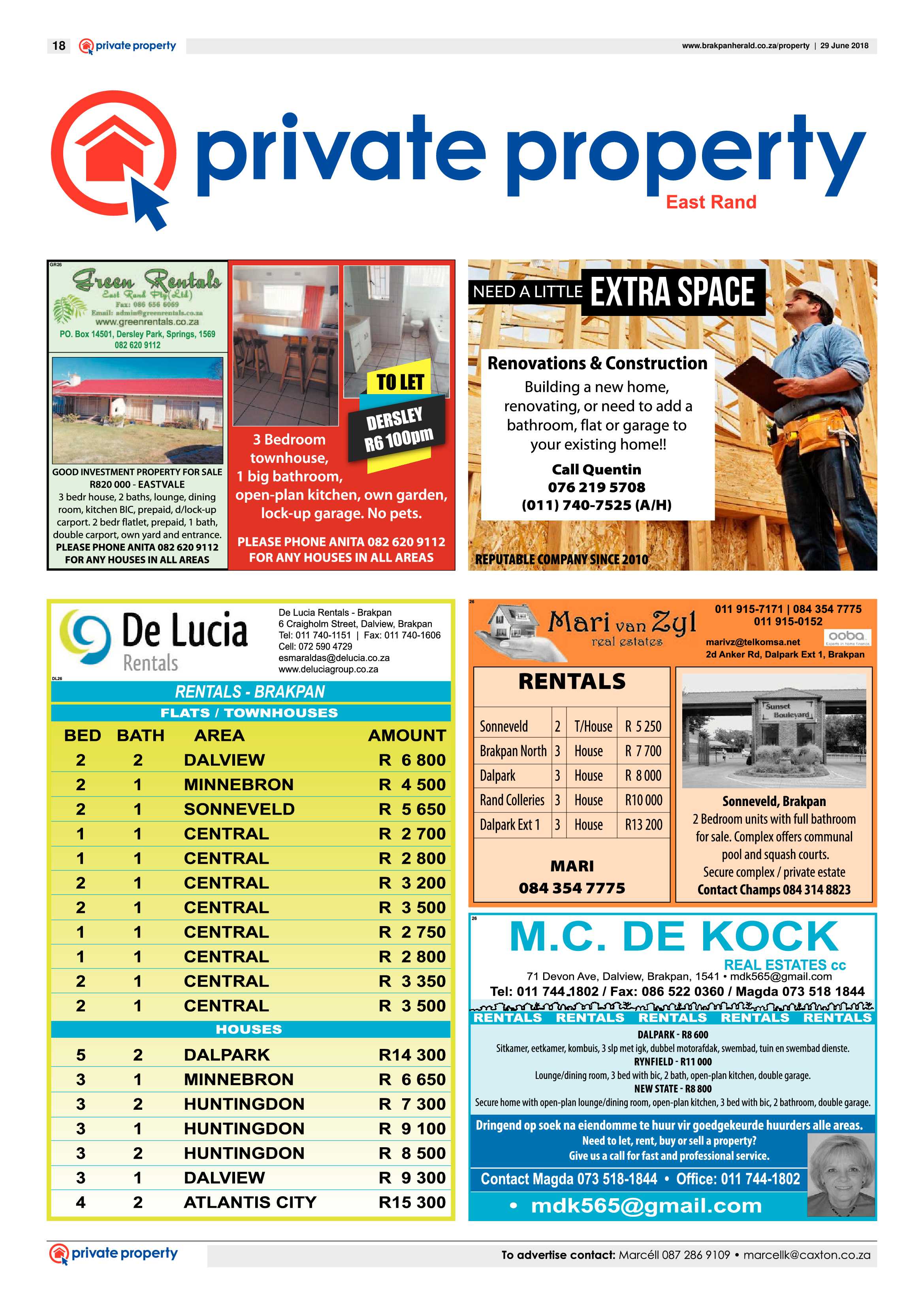 Brakpan Herald 29 June 2018 page 18