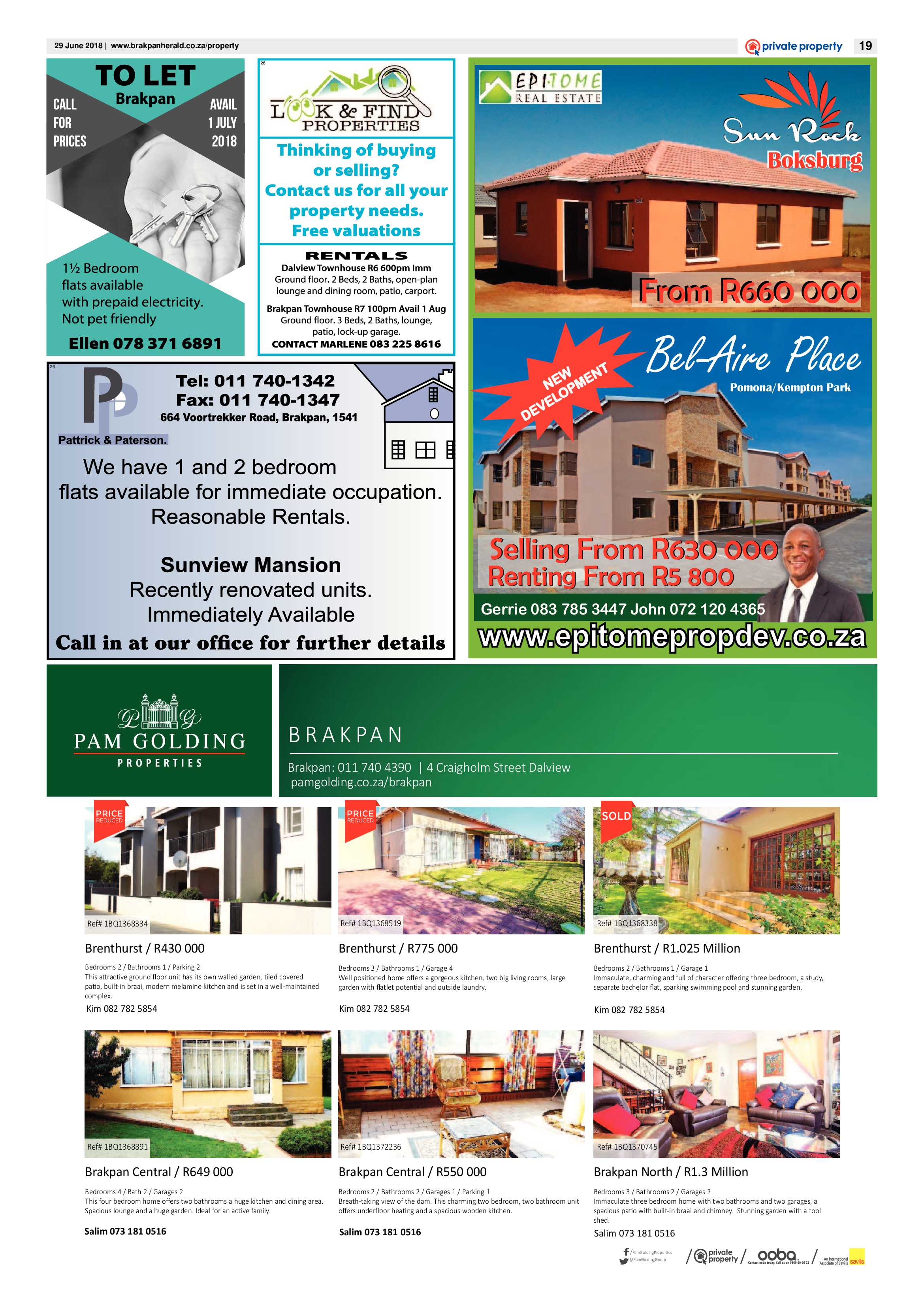 Brakpan Herald 29 June 2018 page 19