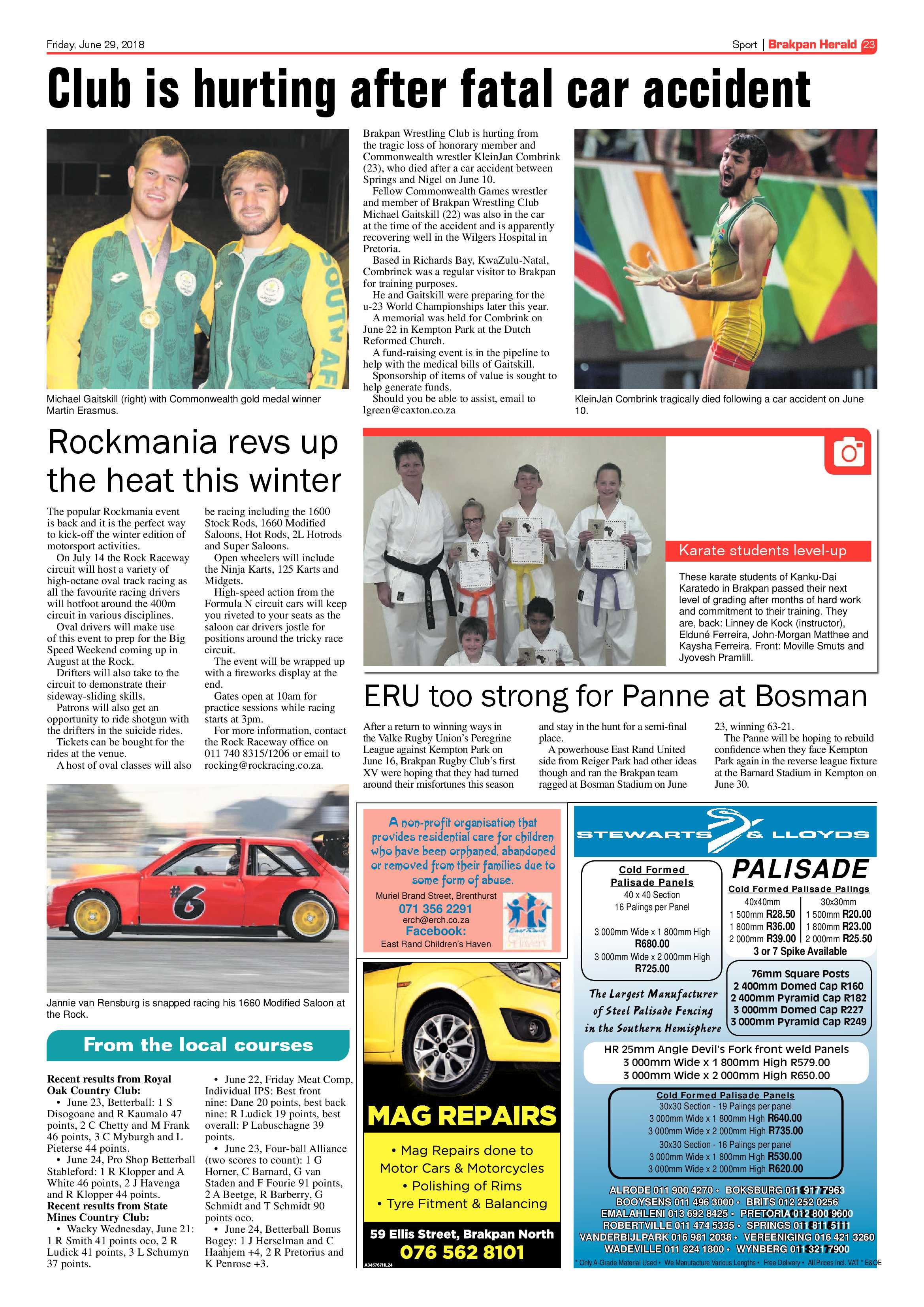 Brakpan Herald 29 June 2018 page 23