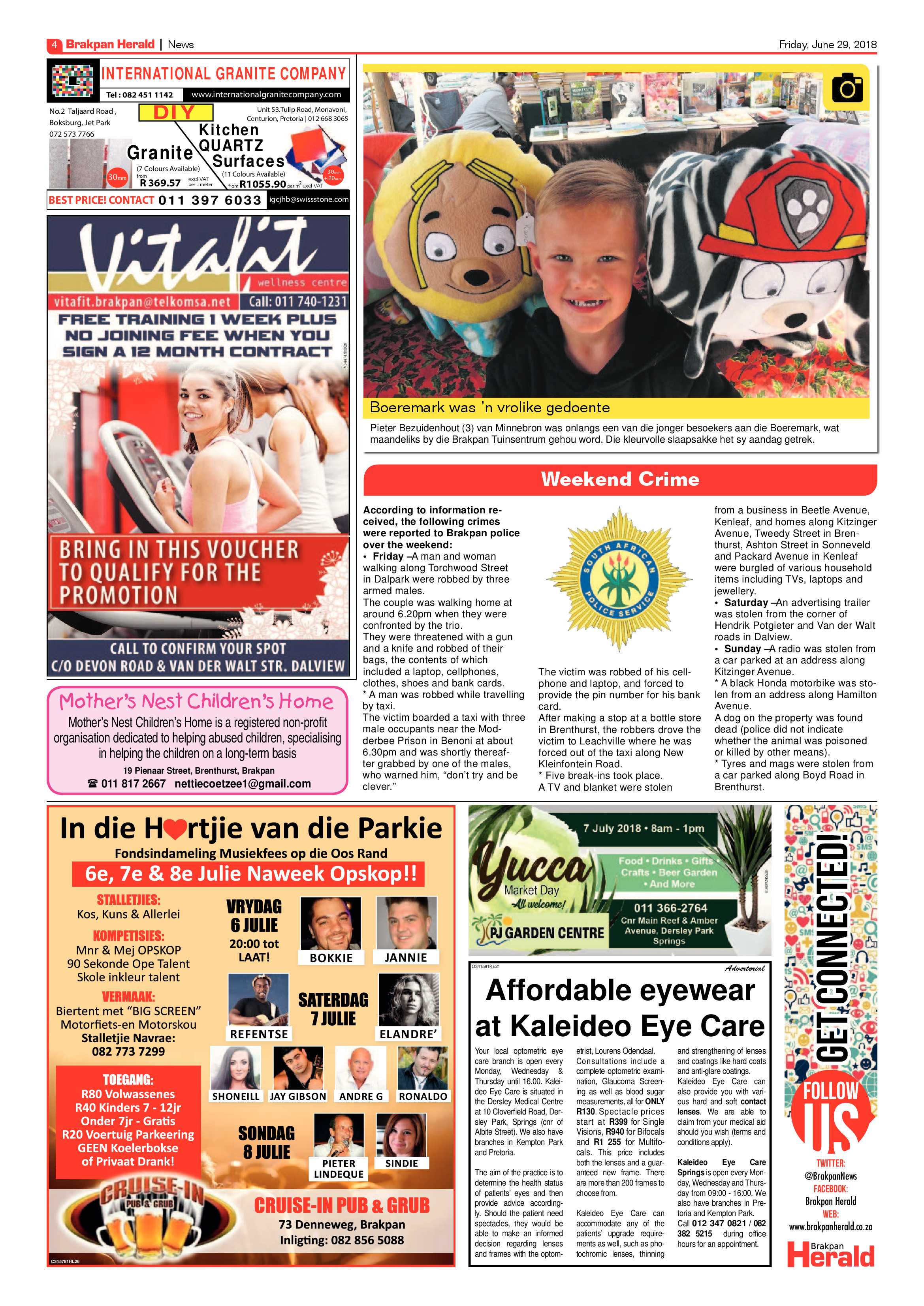 Brakpan Herald 29 June 2018 page 4