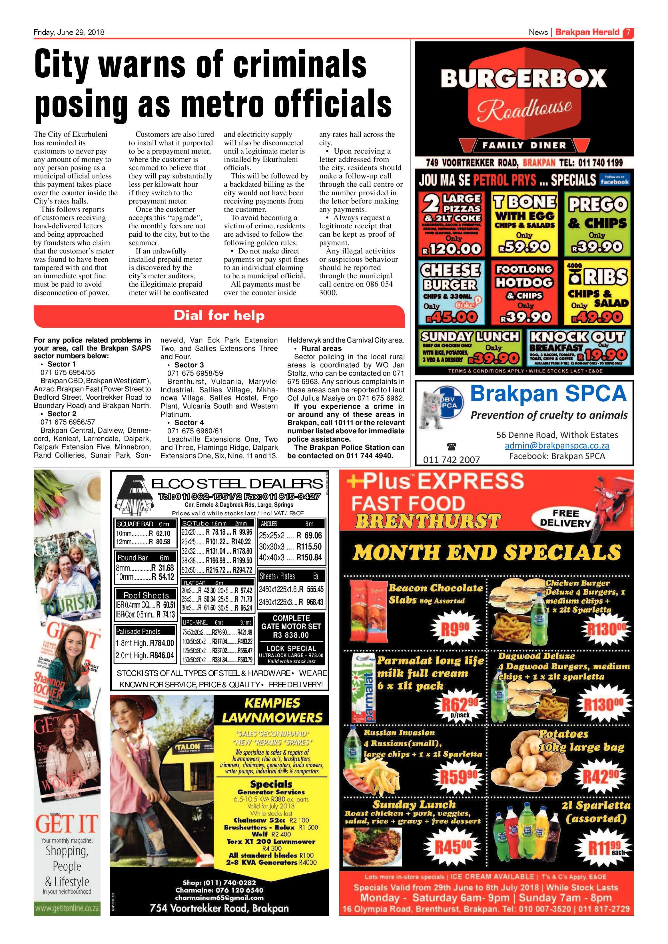 Brakpan Herald 29 June 2018 page 7