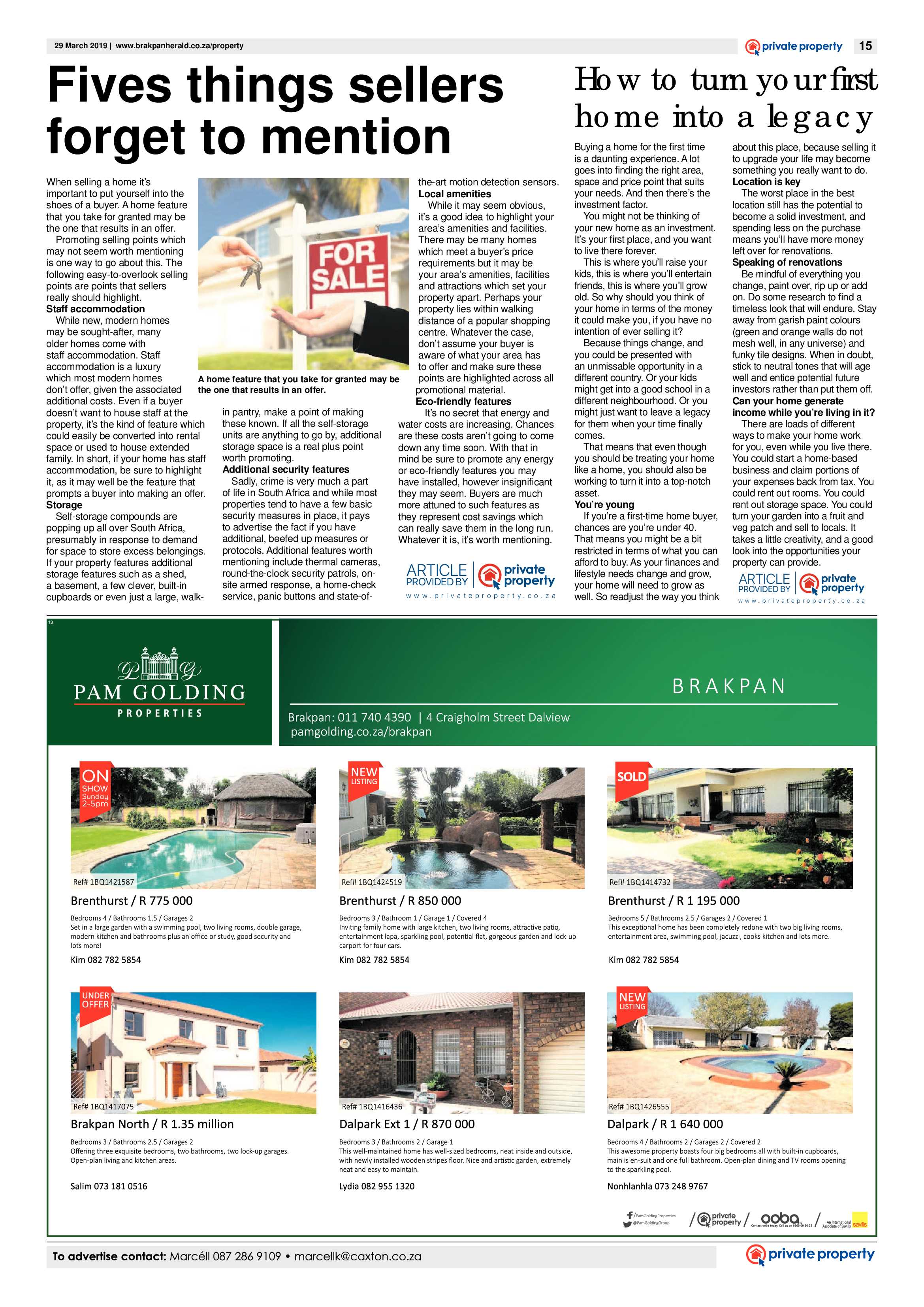 Brakpan Herald 29 March 2019 page 15