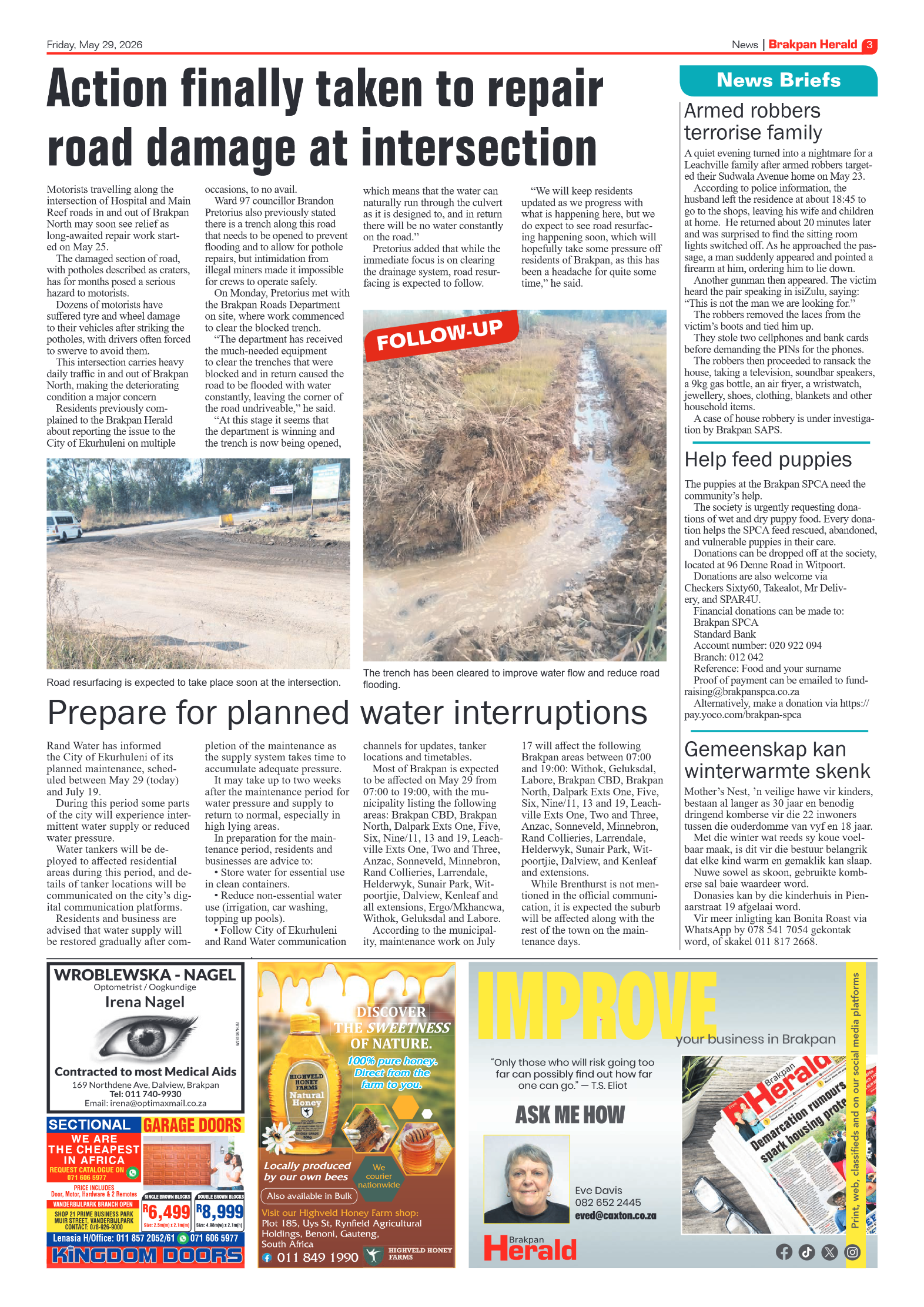 Brakpan Herald 29 May 2026 page 3