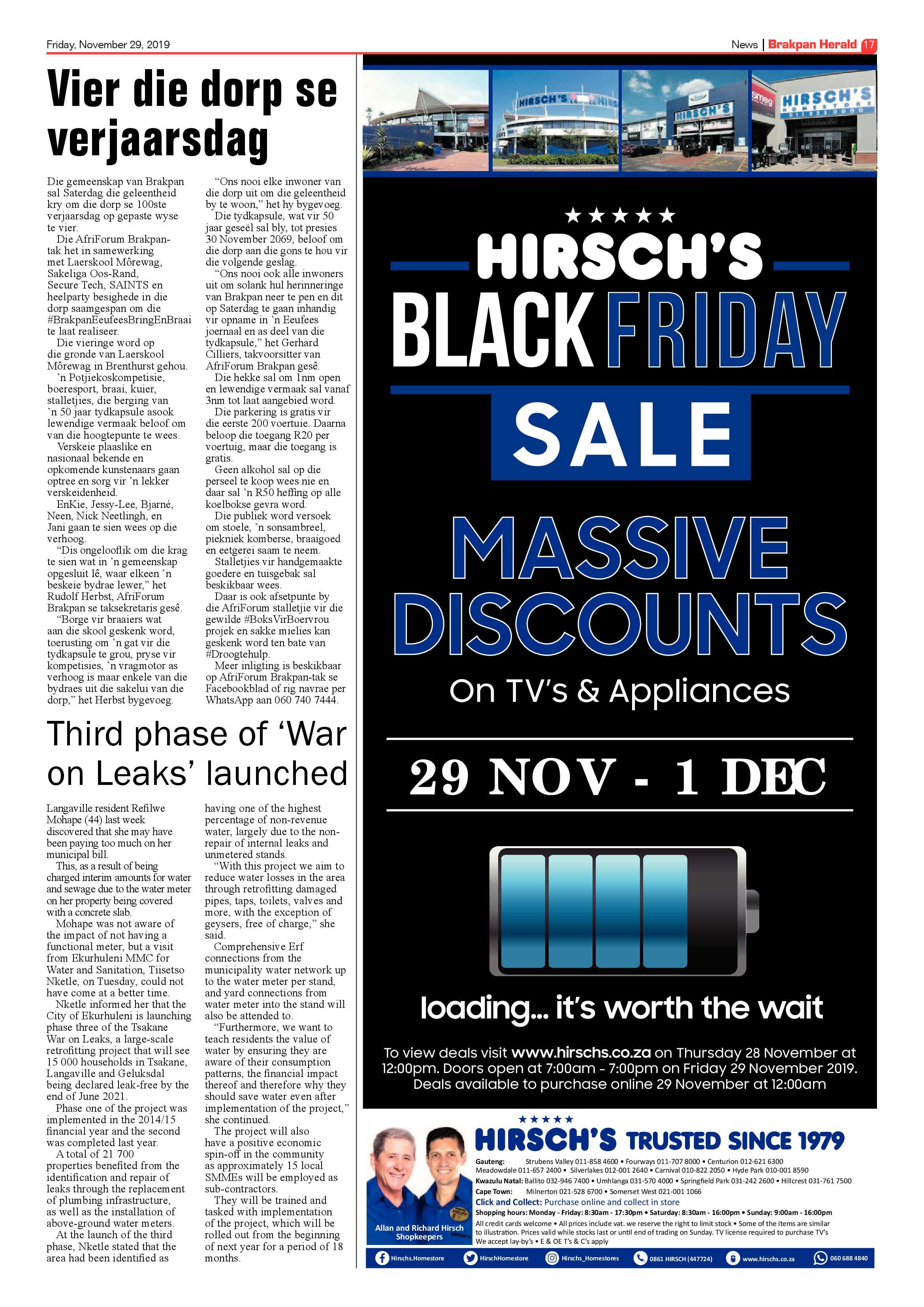 Brakpan Herald 29 November 2019 page 17