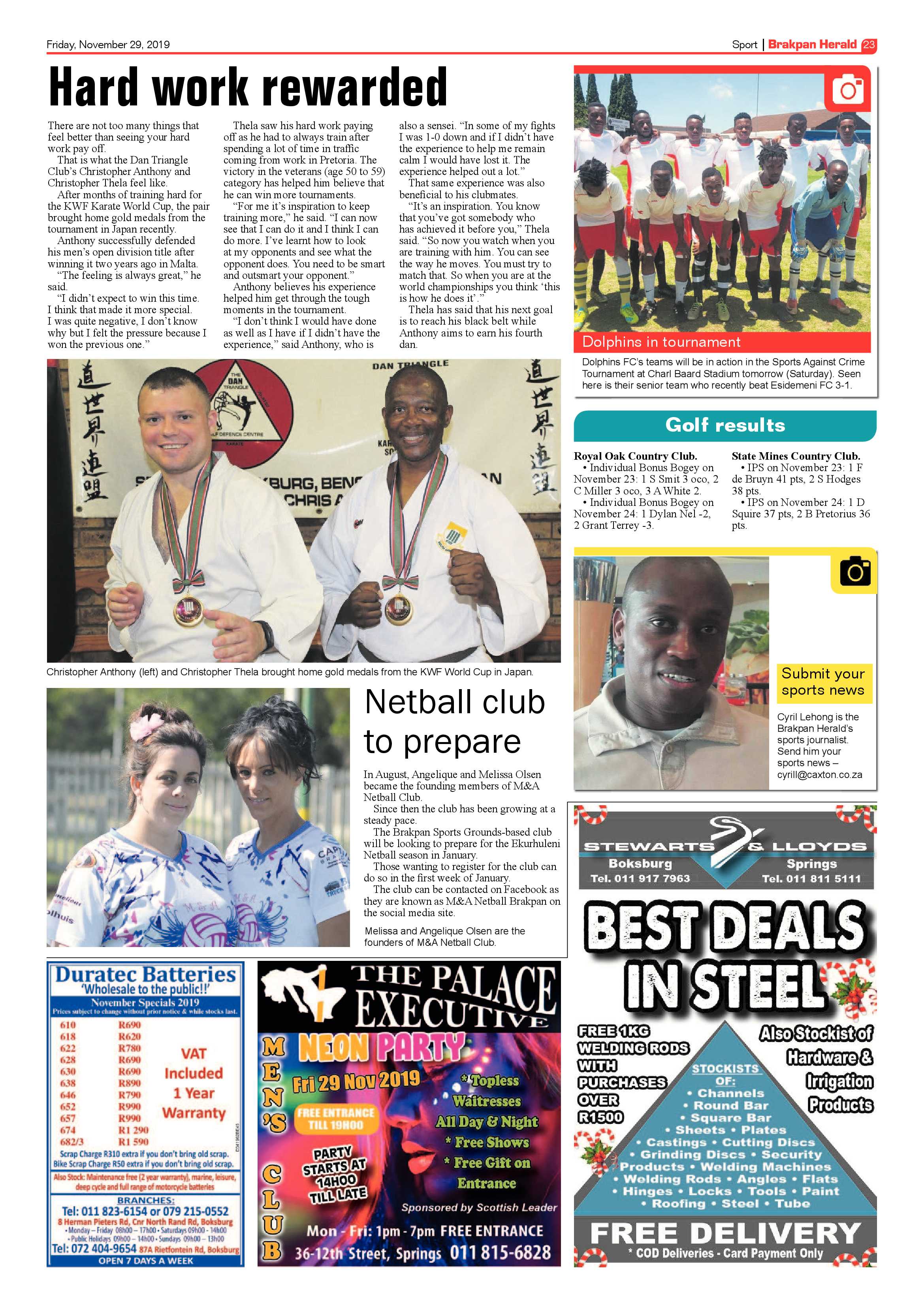 Brakpan Herald 29 November 2019 page 23