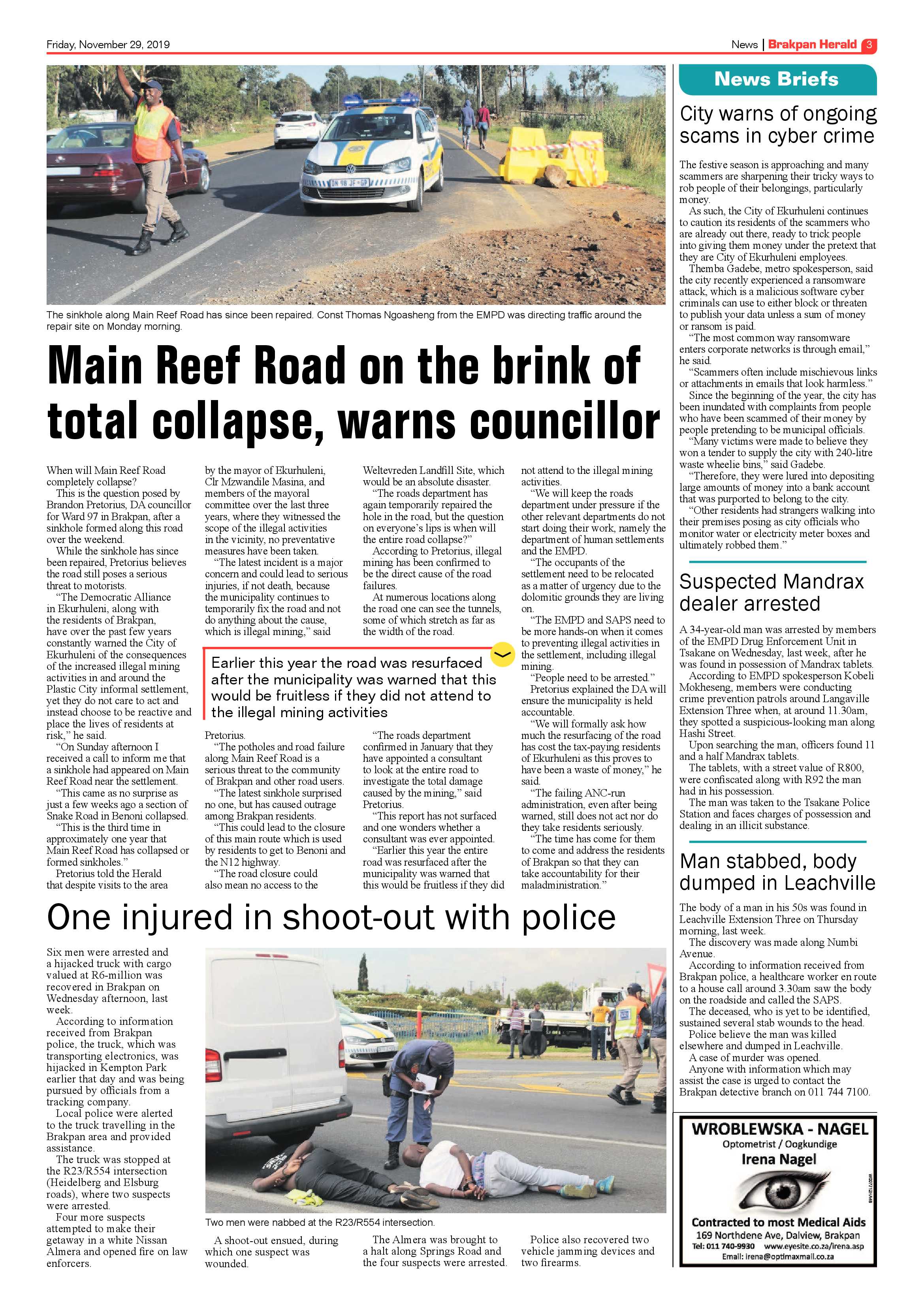 Brakpan Herald 29 November 2019 page 3