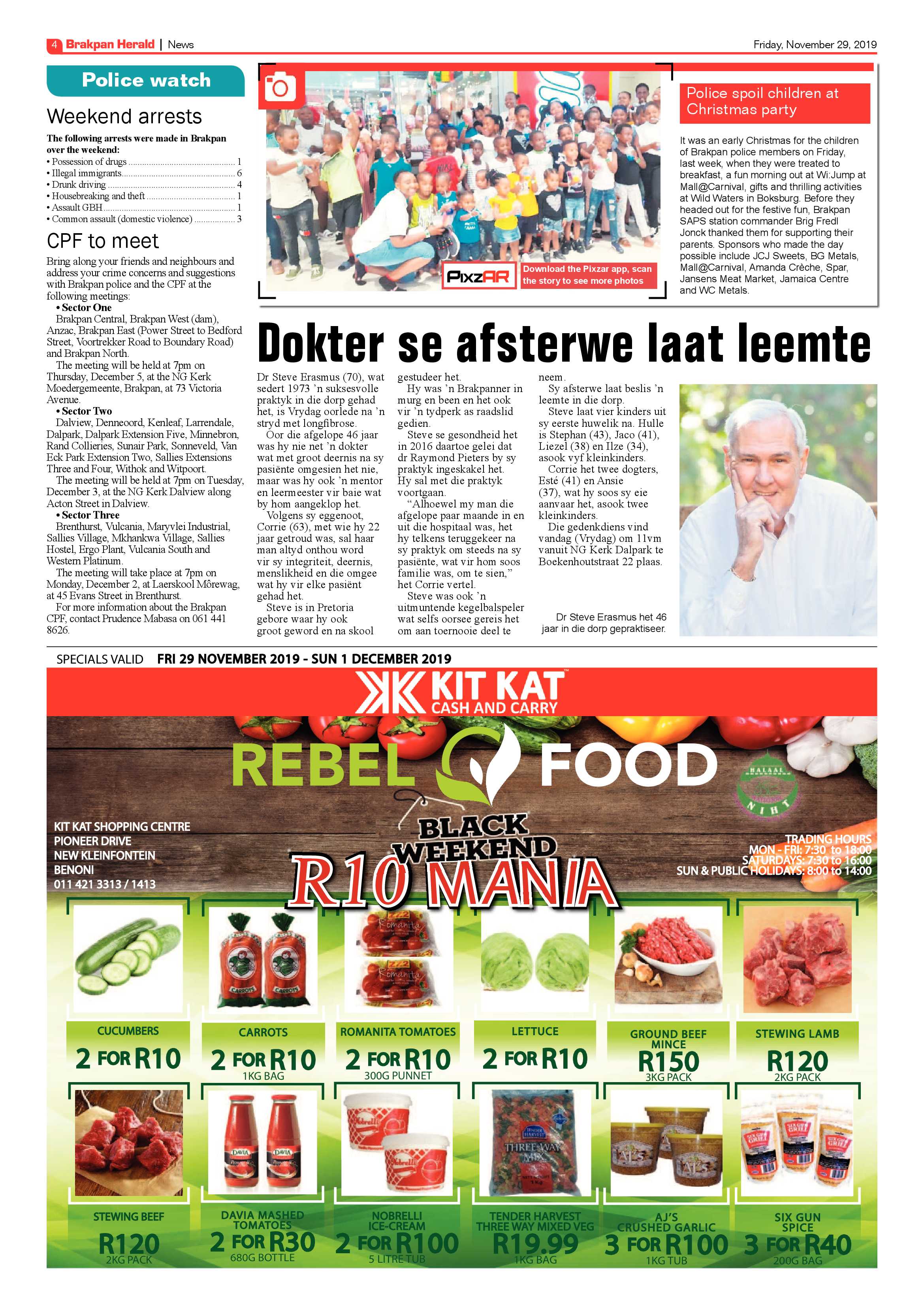 Brakpan Herald 29 November 2019 page 4