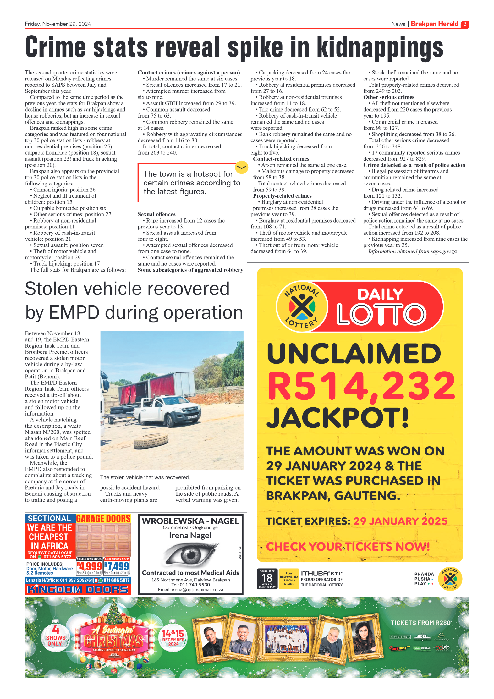 Brakpan Herald 29 November 2024 page 3