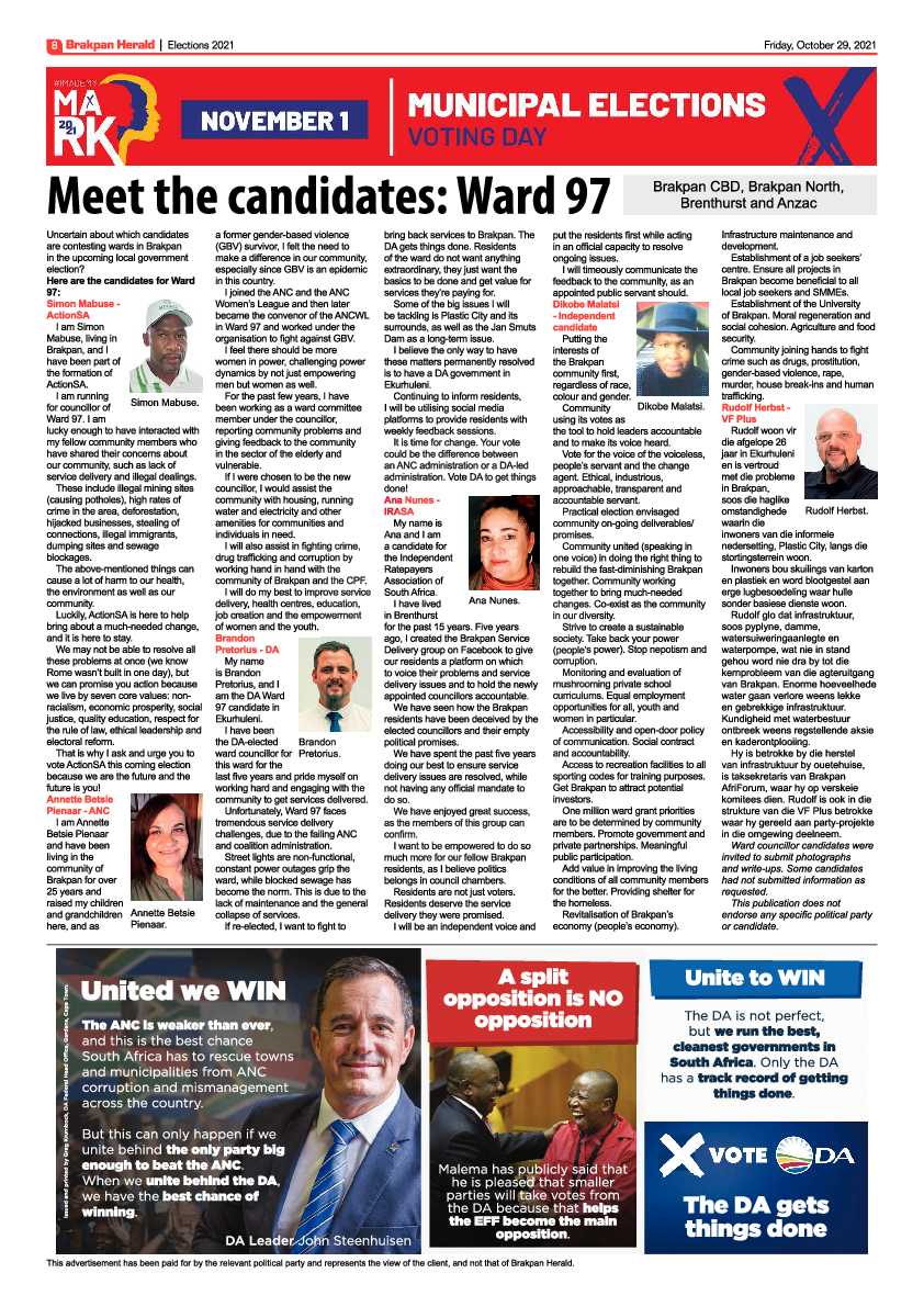 Brakpan Herald 29 October 2021 page 10