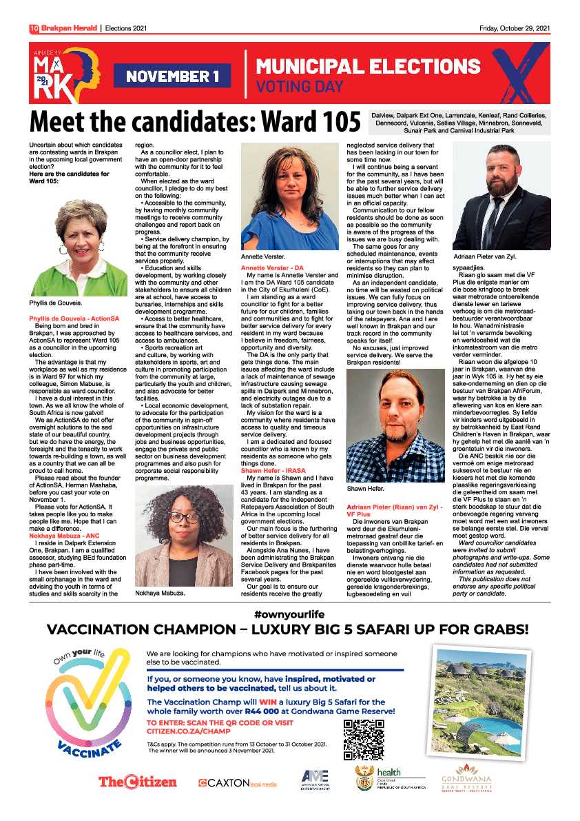 Brakpan Herald 29 October 2021 page 12