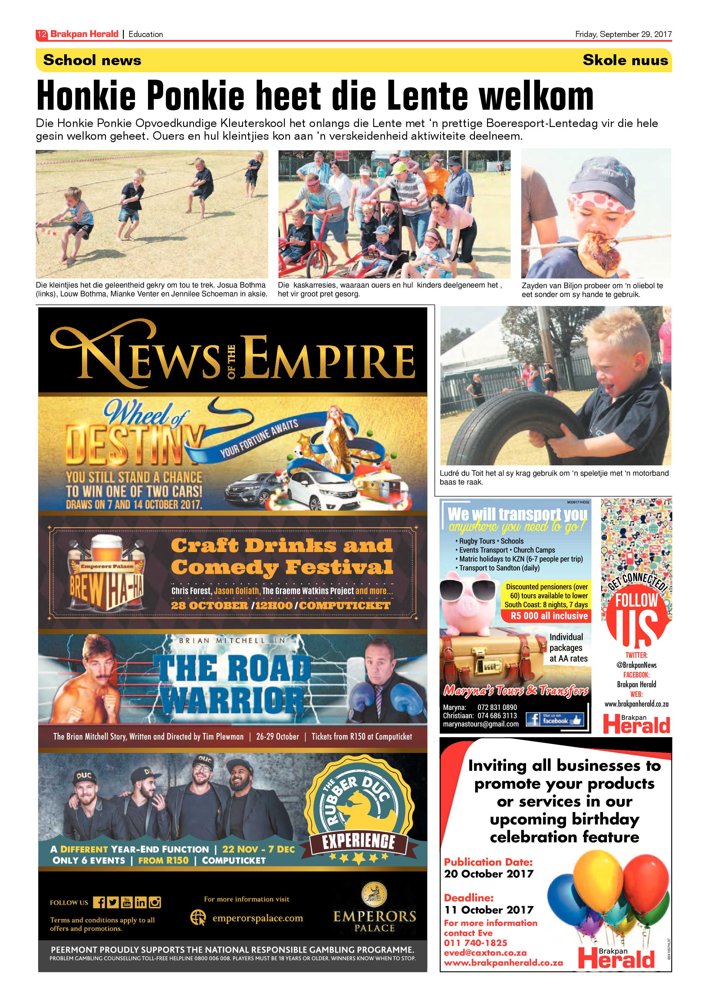 Brakpan Herald 29 September 2017 page 14