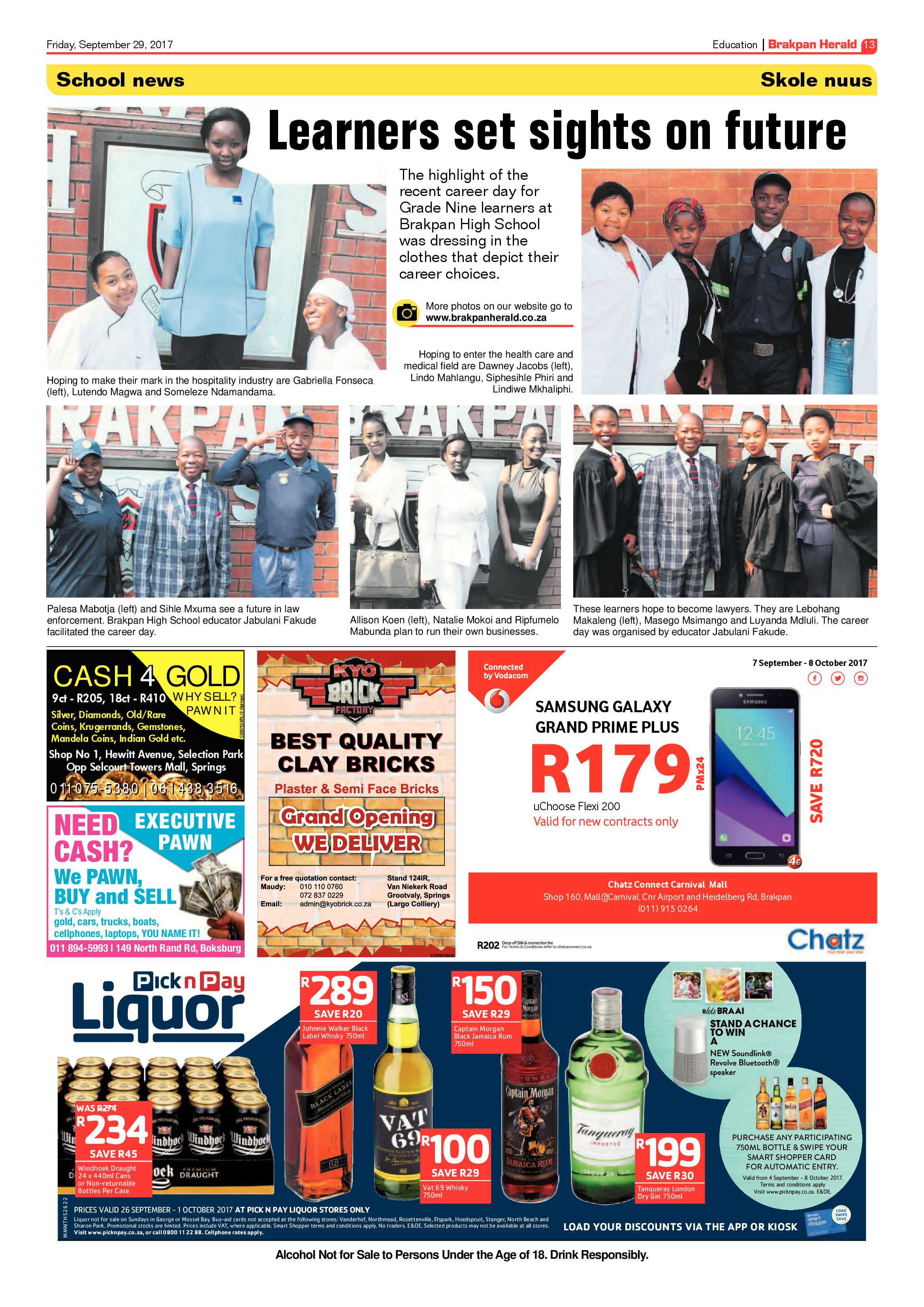 Brakpan Herald 29 September 2017 page 15