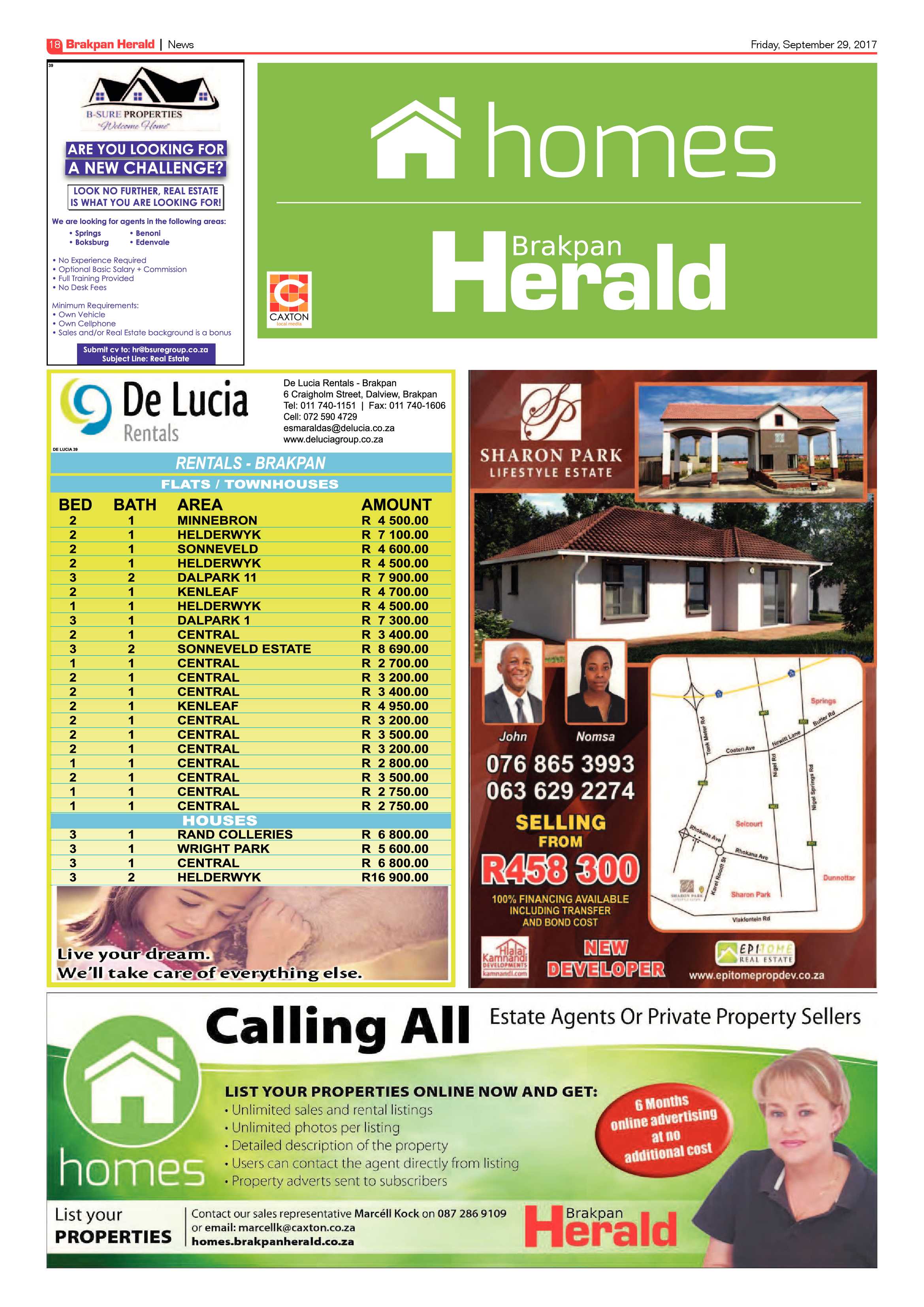 Brakpan Herald 29 September 2017 page 20