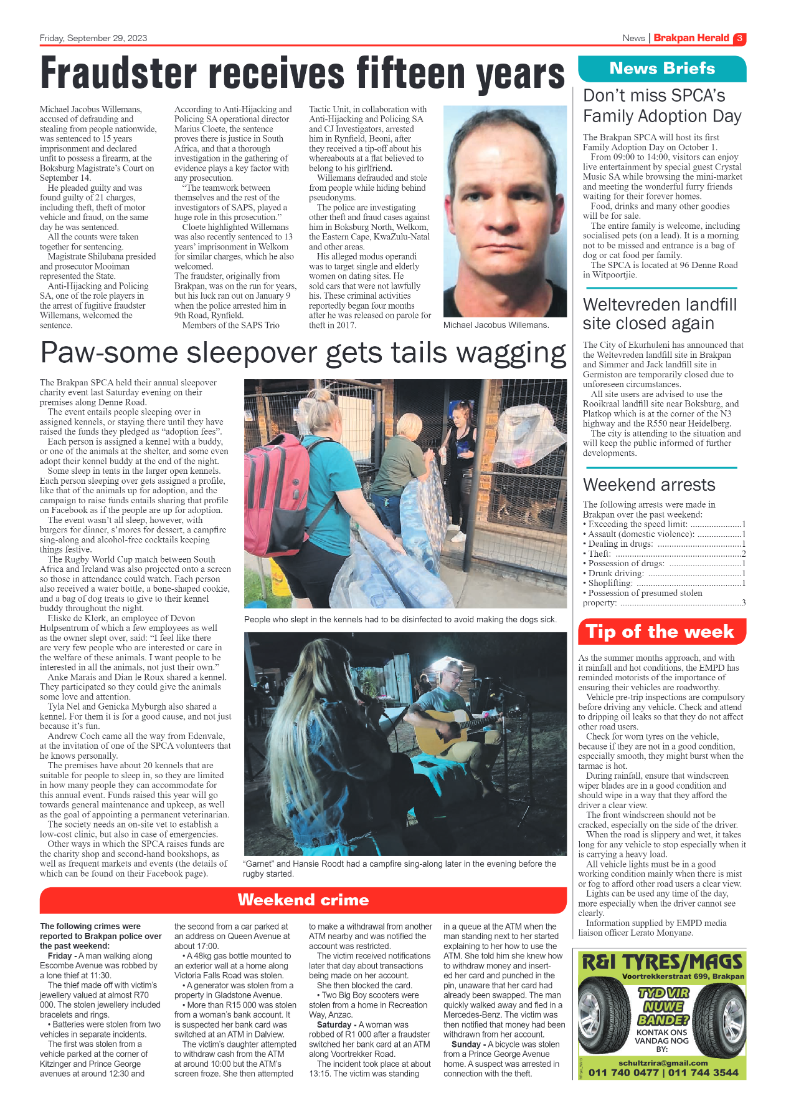 Brakpan Herald 29 September 2023 page 3