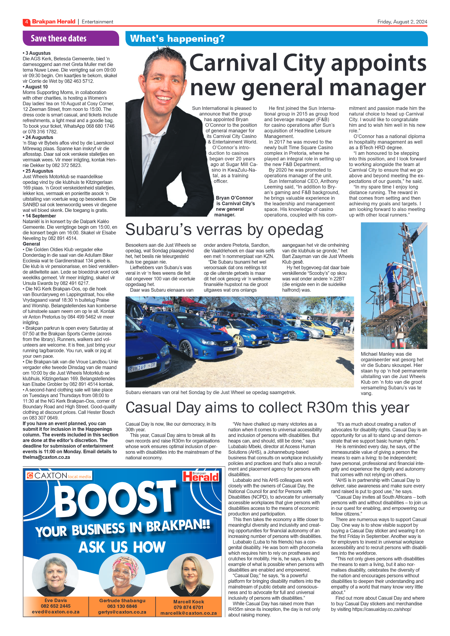 Brakpan Herald 2 August 2024 page 4