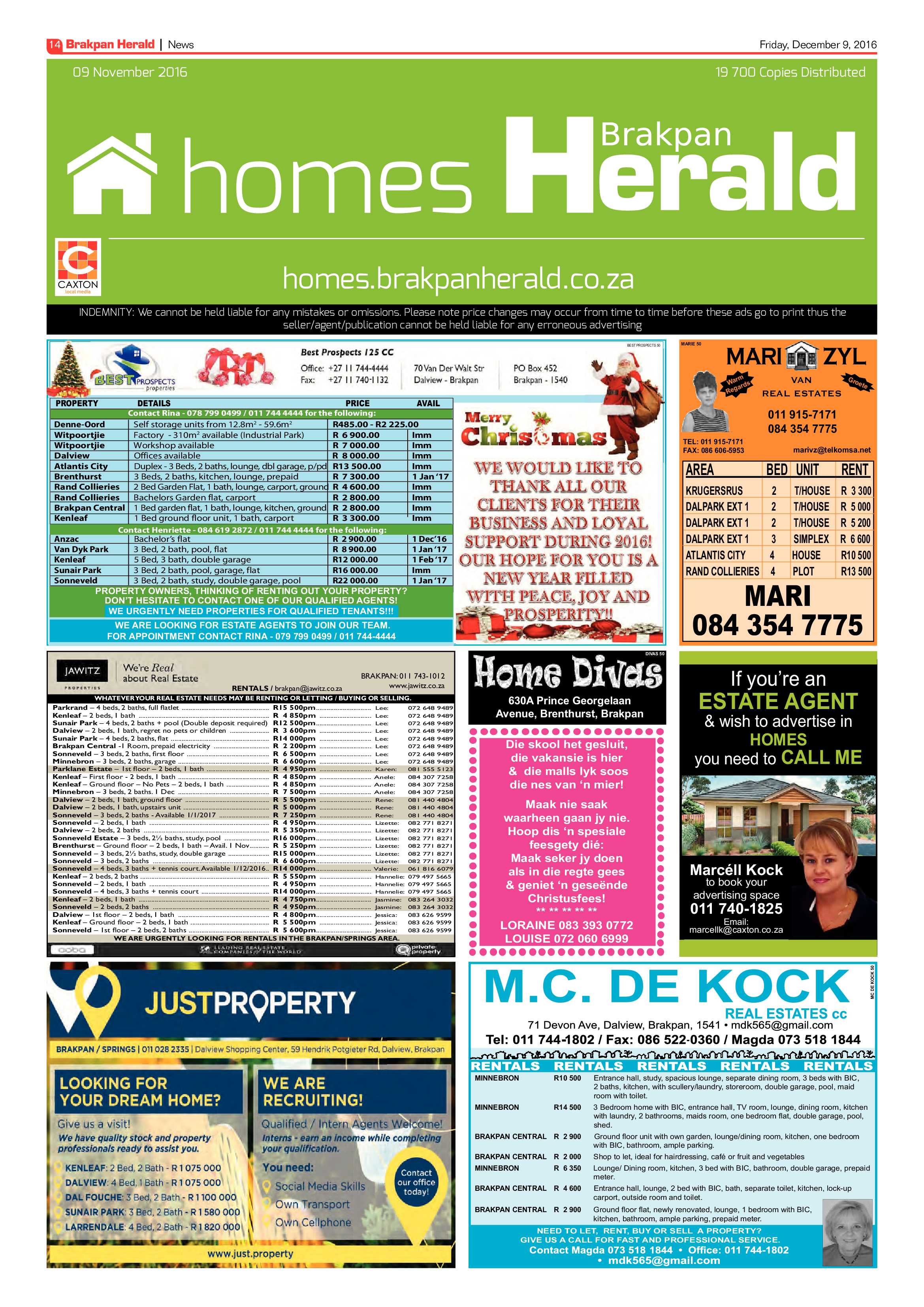Brakpan Herald 2 Dec 2016 page 14