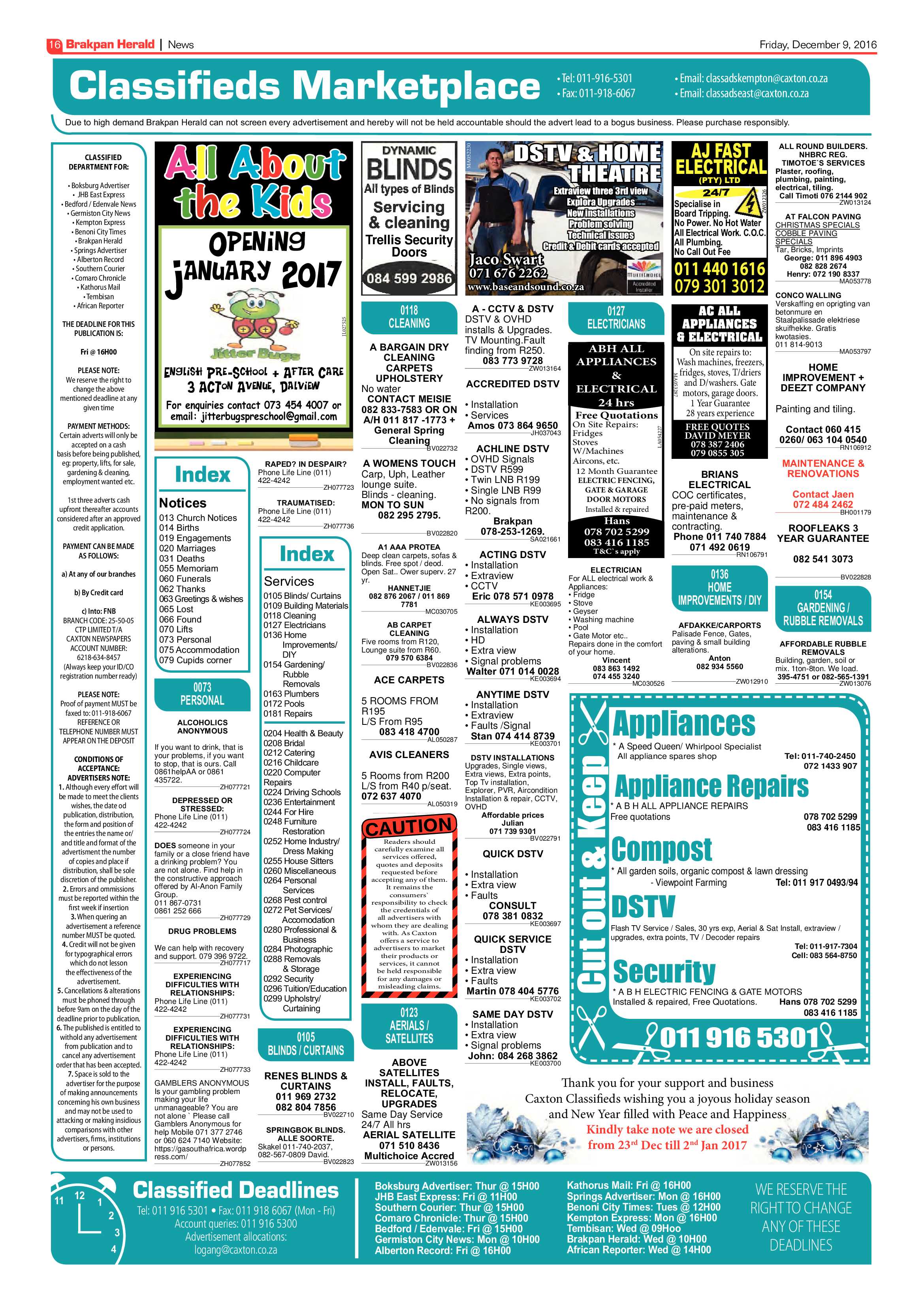 Brakpan Herald 2 Dec 2016 page 16