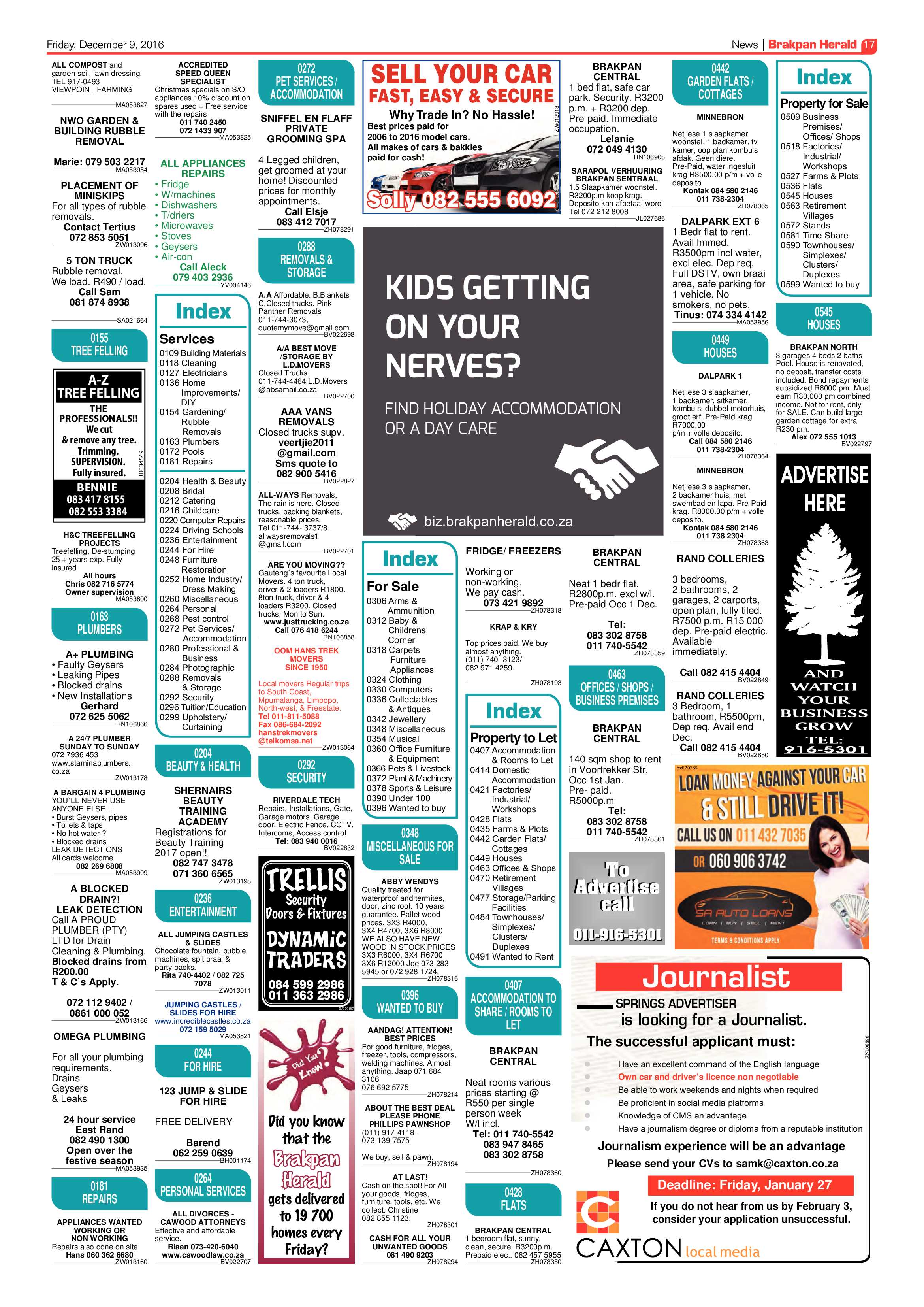 Brakpan Herald 2 Dec 2016 page 17