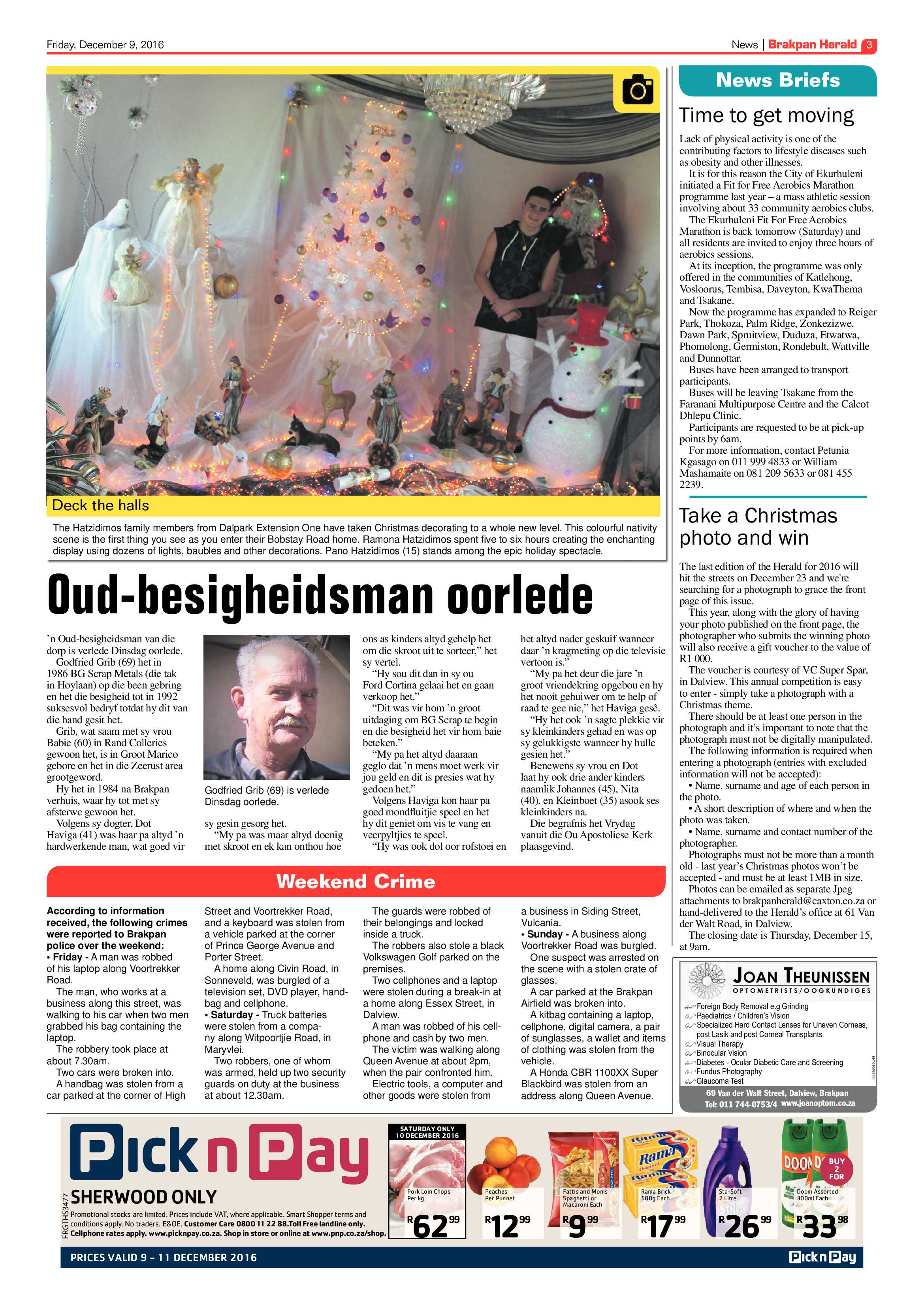 Brakpan Herald 2 Dec 2016 page 3