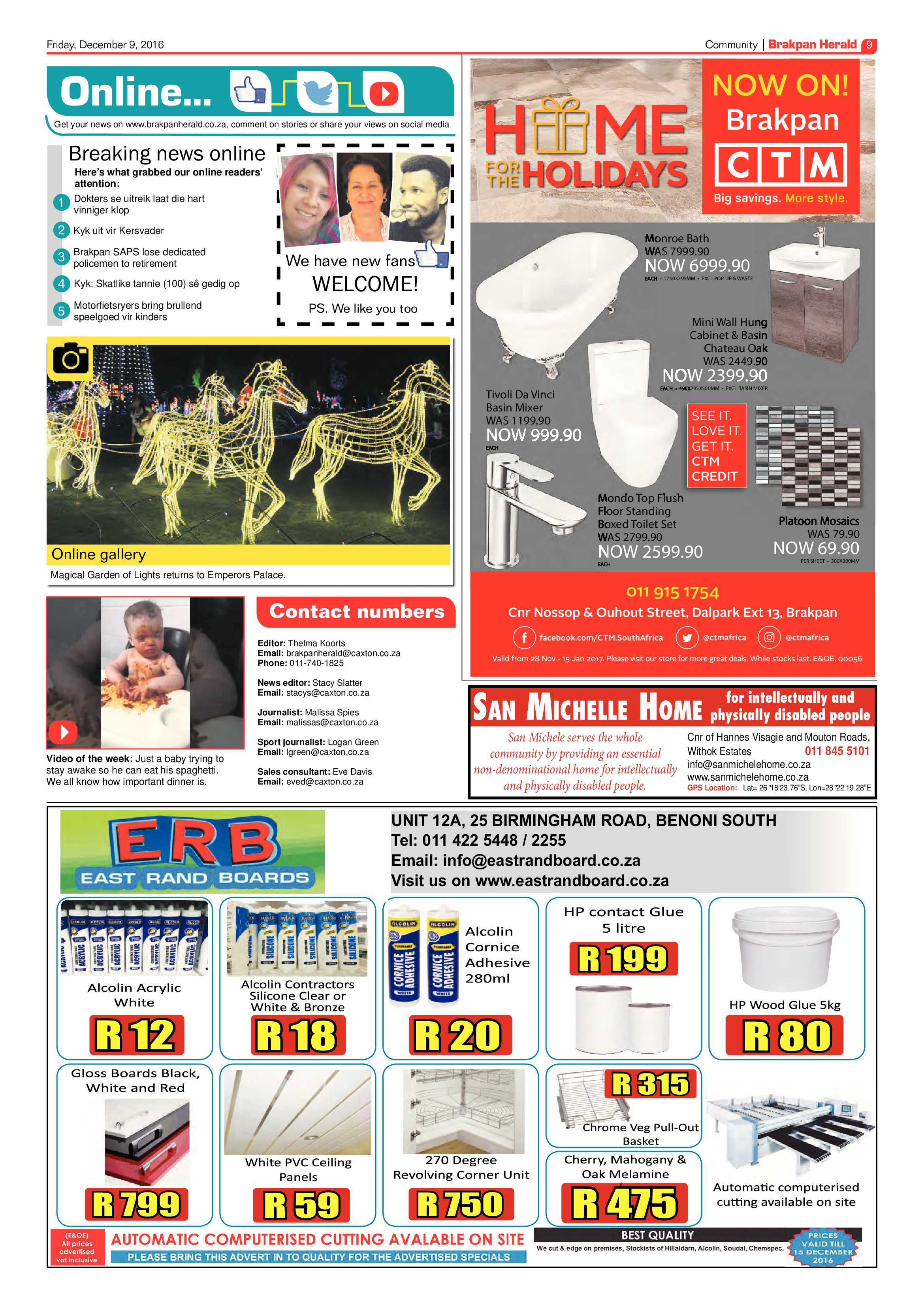 Brakpan Herald 2 Dec 2016 page 9