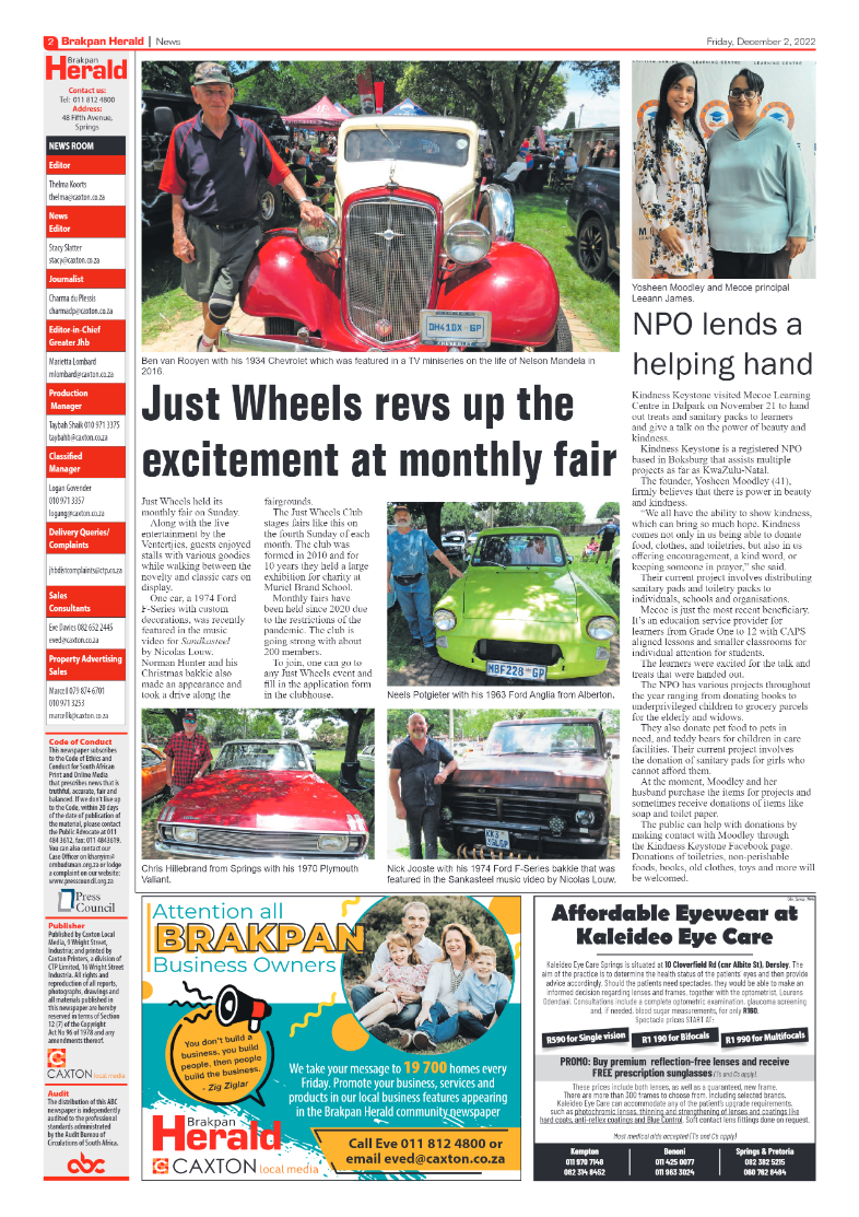 Brakpan Herald 2 Dec 2022 page 2