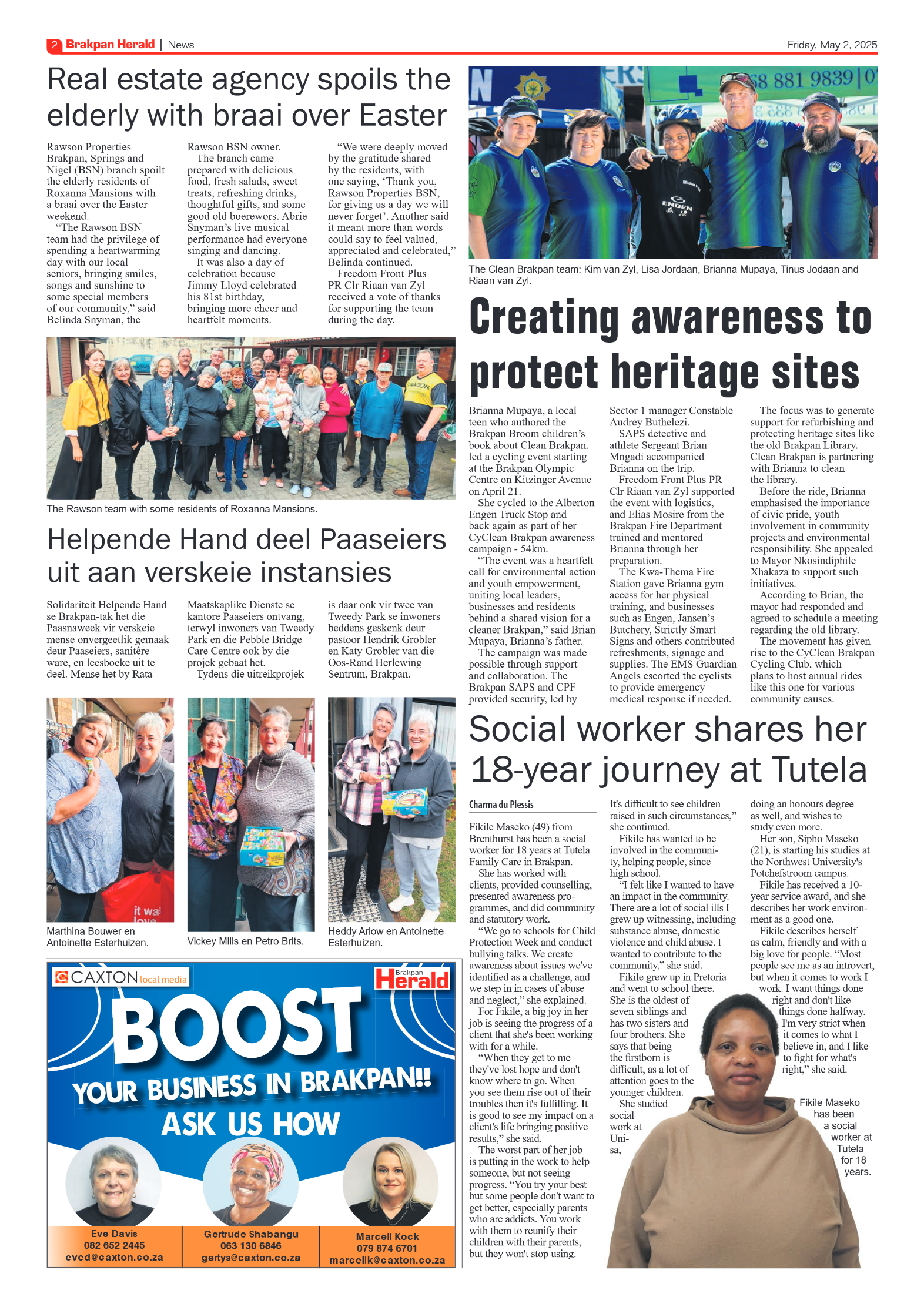 Brakpan Herald 2 May 2025 page 2
