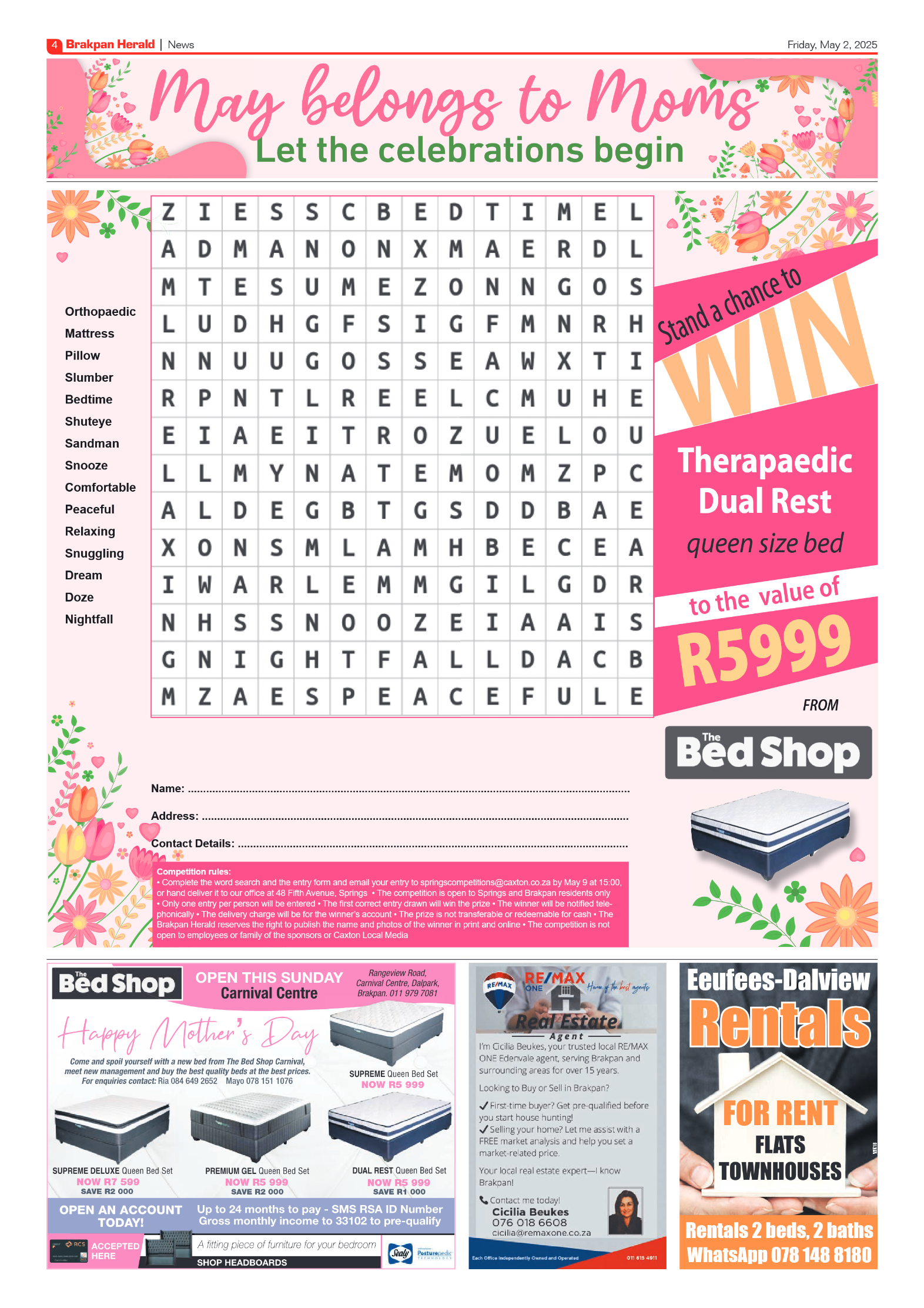 Brakpan Herald 2 May 2025 page 4