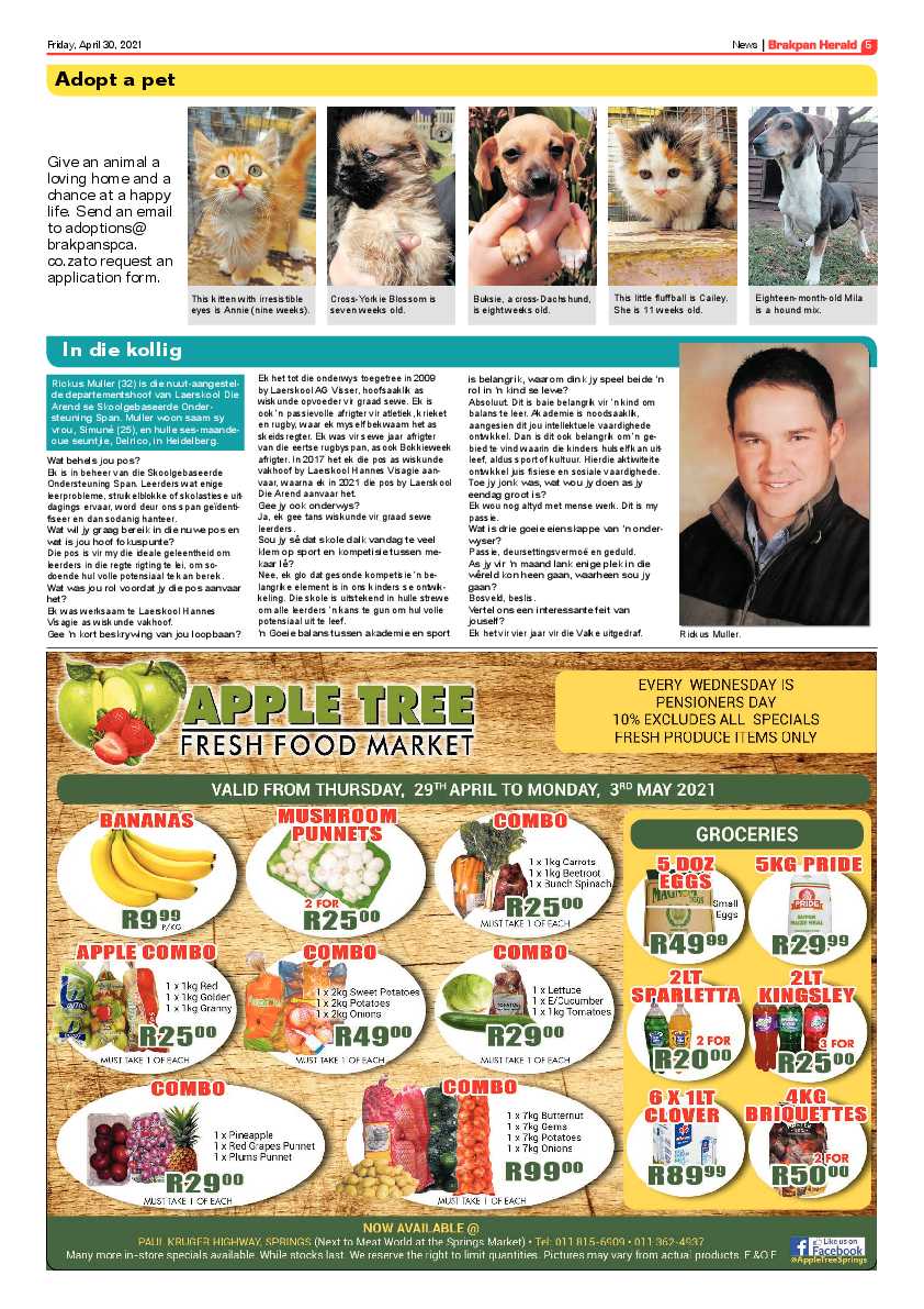 Brakpan Herald 30 April 2021 page 5