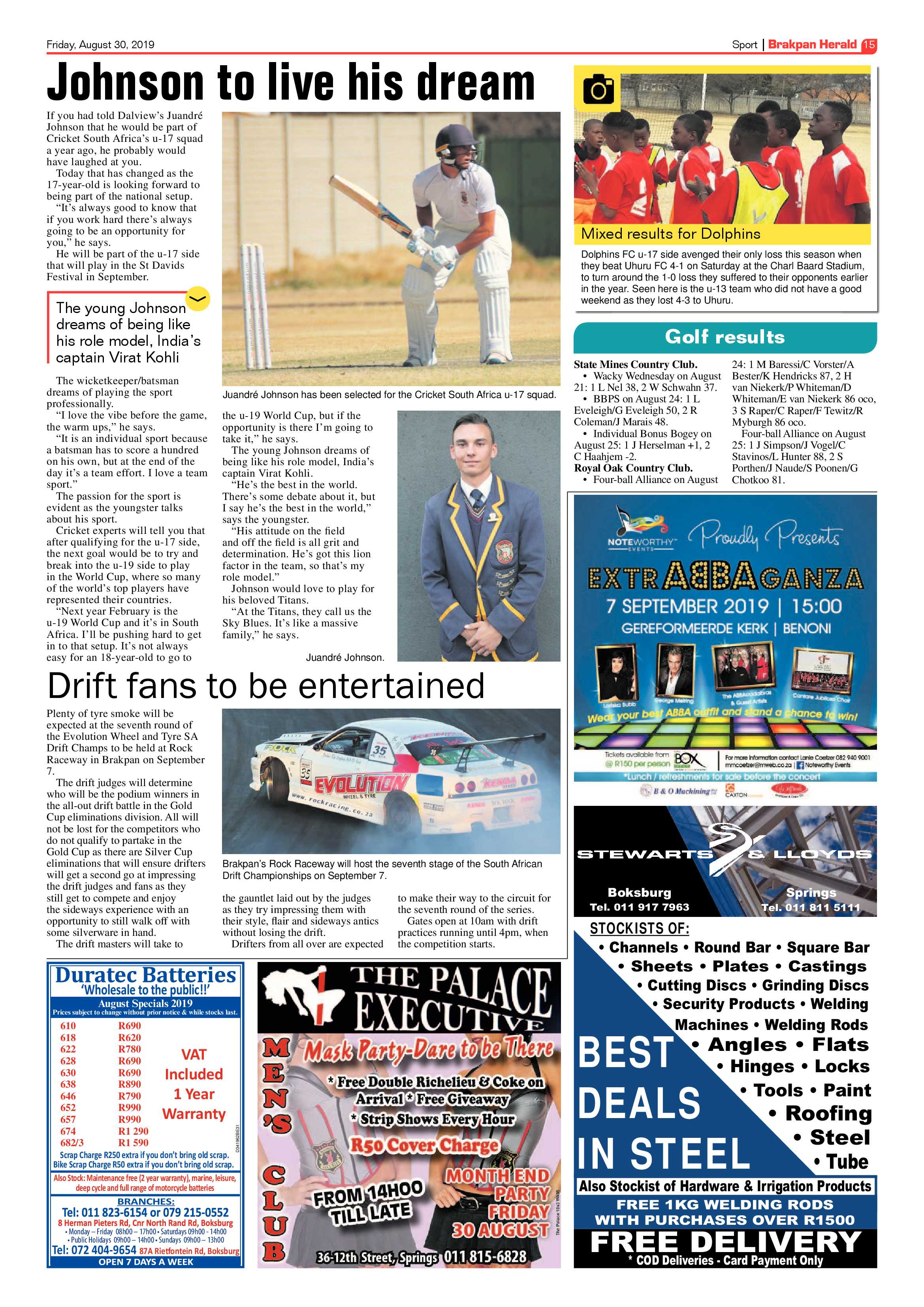 Brakpan Herald 30 August 2019 page 15