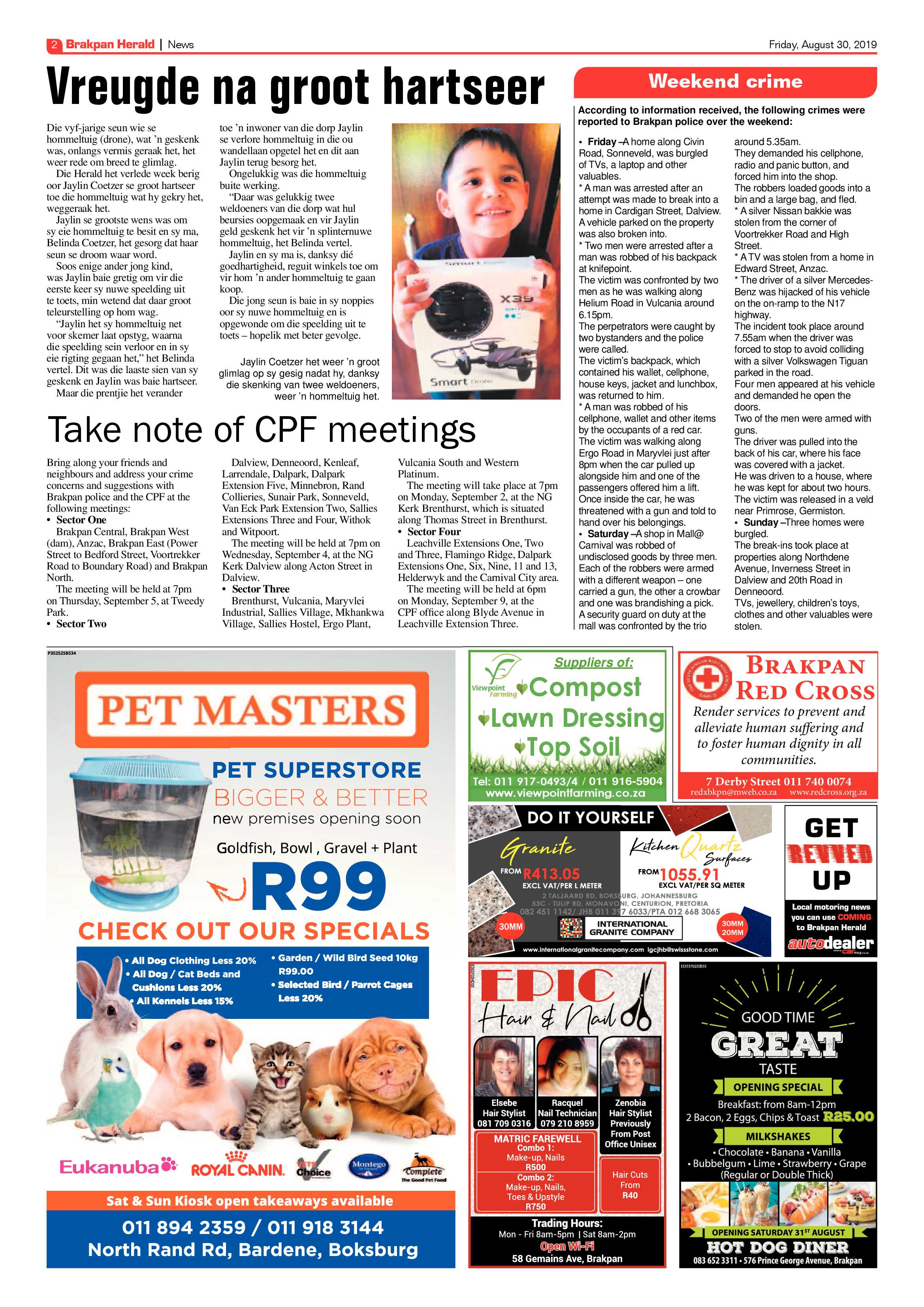 Brakpan Herald 30 August 2019 page 2