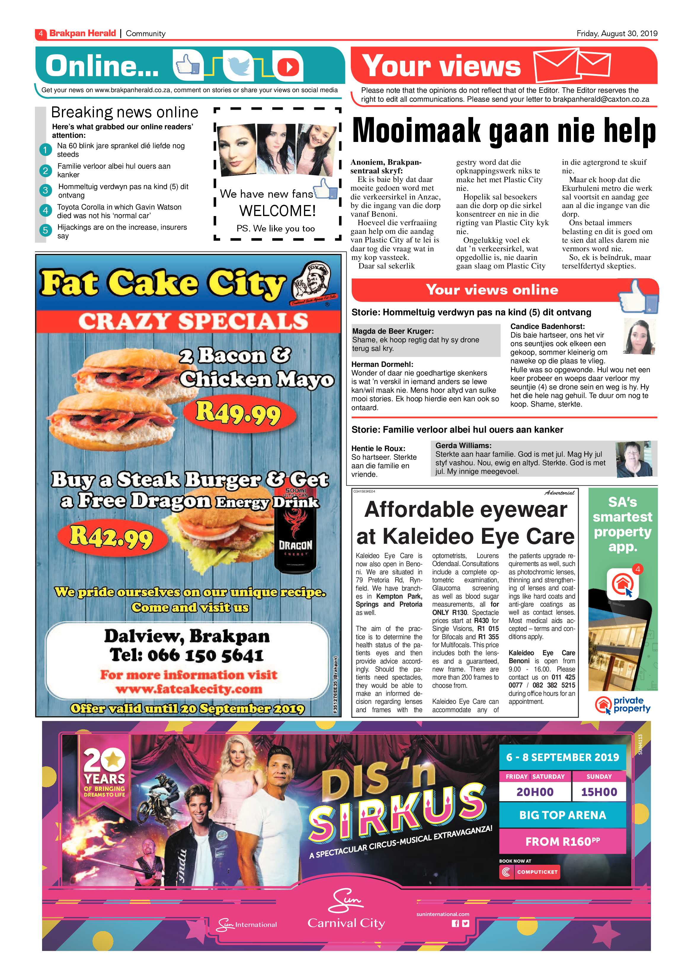 Brakpan Herald 30 August 2019 page 4