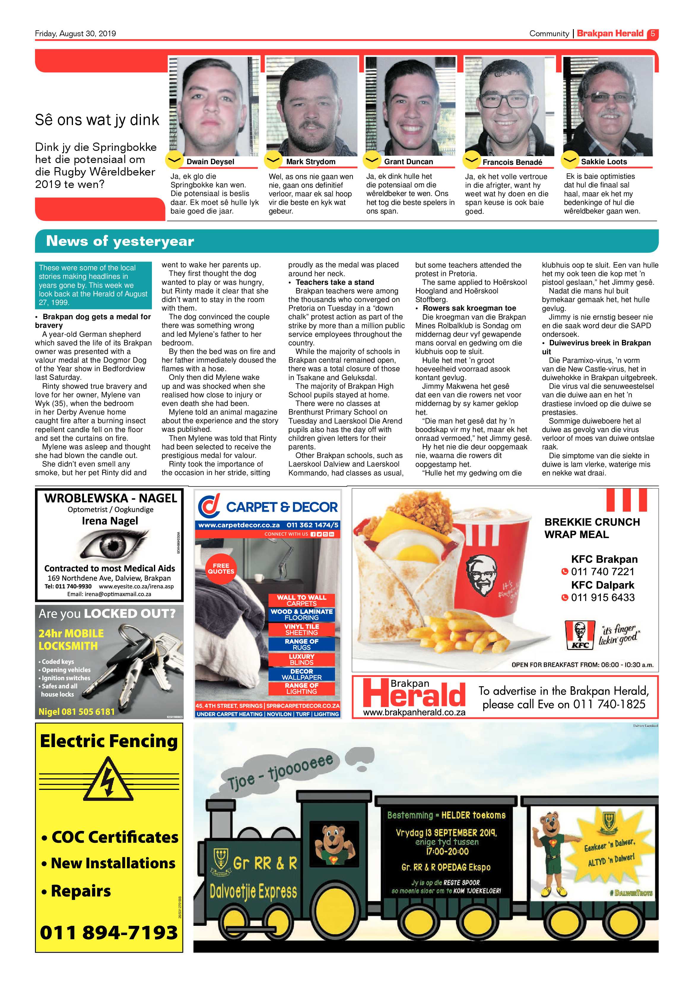 Brakpan Herald 30 August 2019 page 5