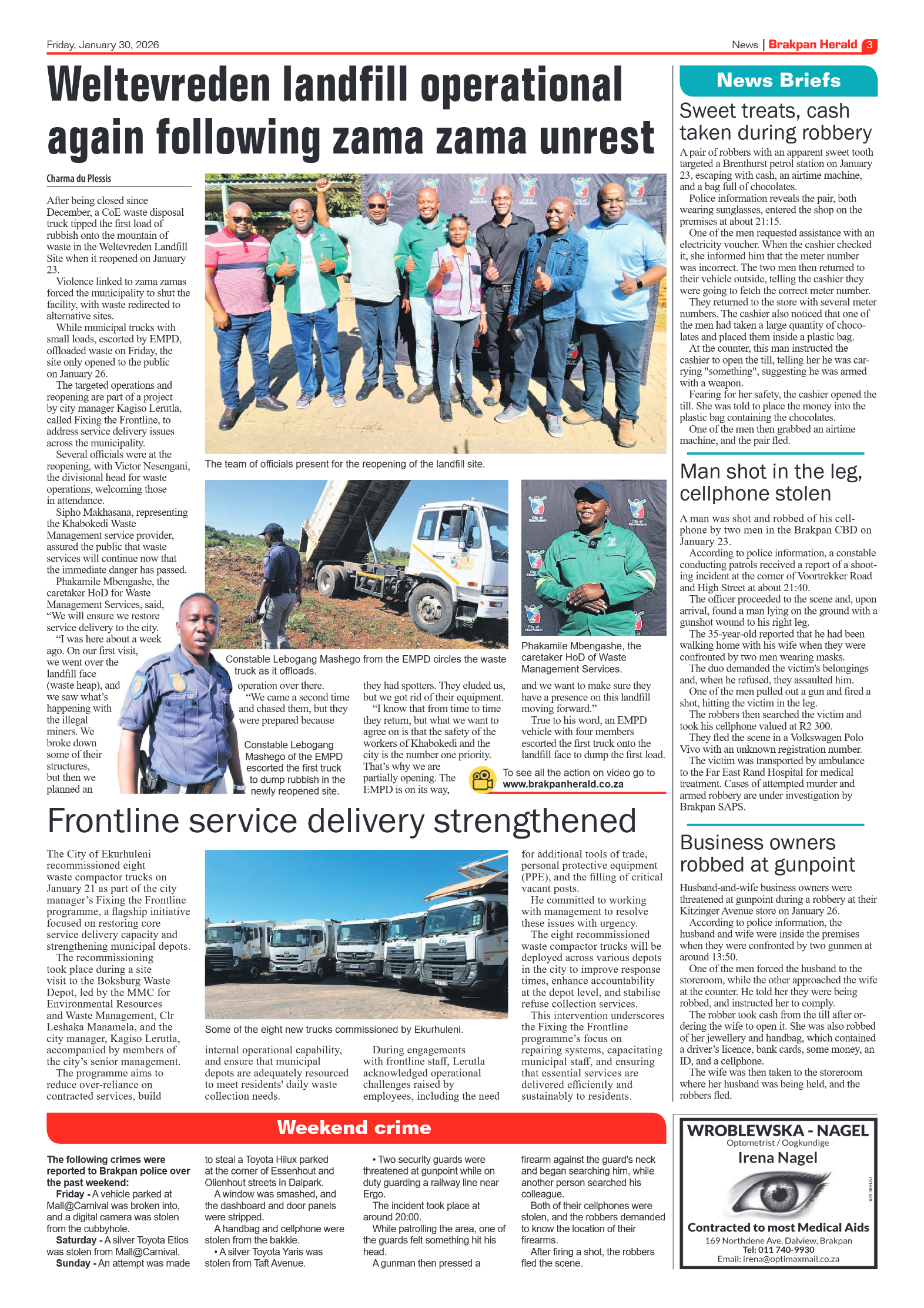 Brakpan Herald 30 January 2026 page 3