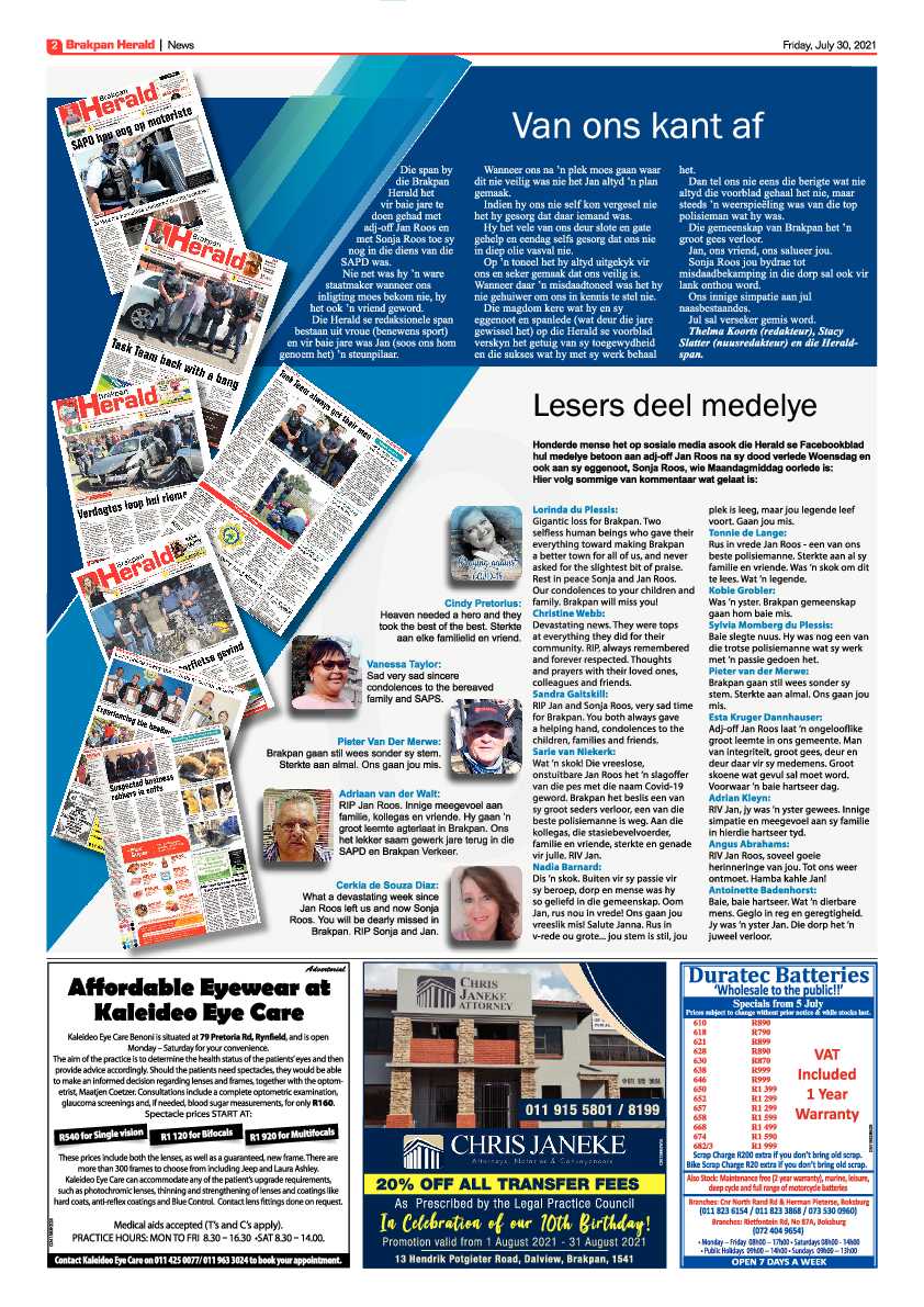 Brakpan Herald 30 July 2021 page 2
