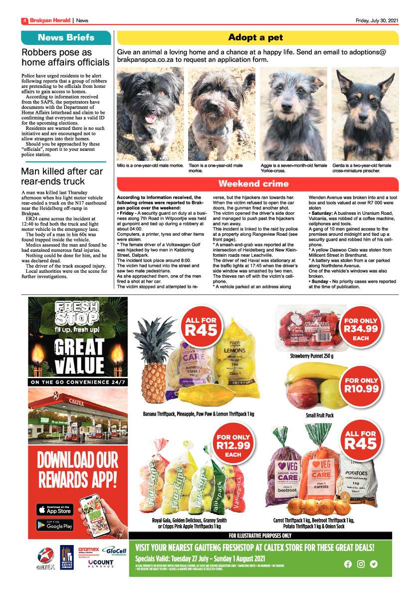 Brakpan Herald 30 July 2021 page 4