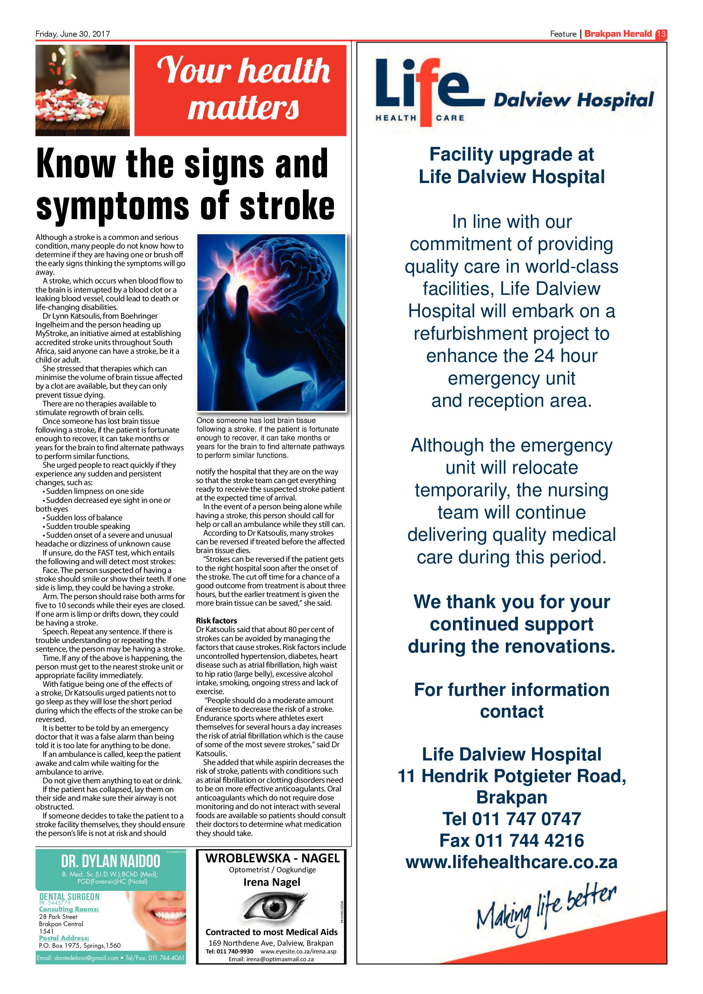 Brakpan Herald 30 June 2017 page 15