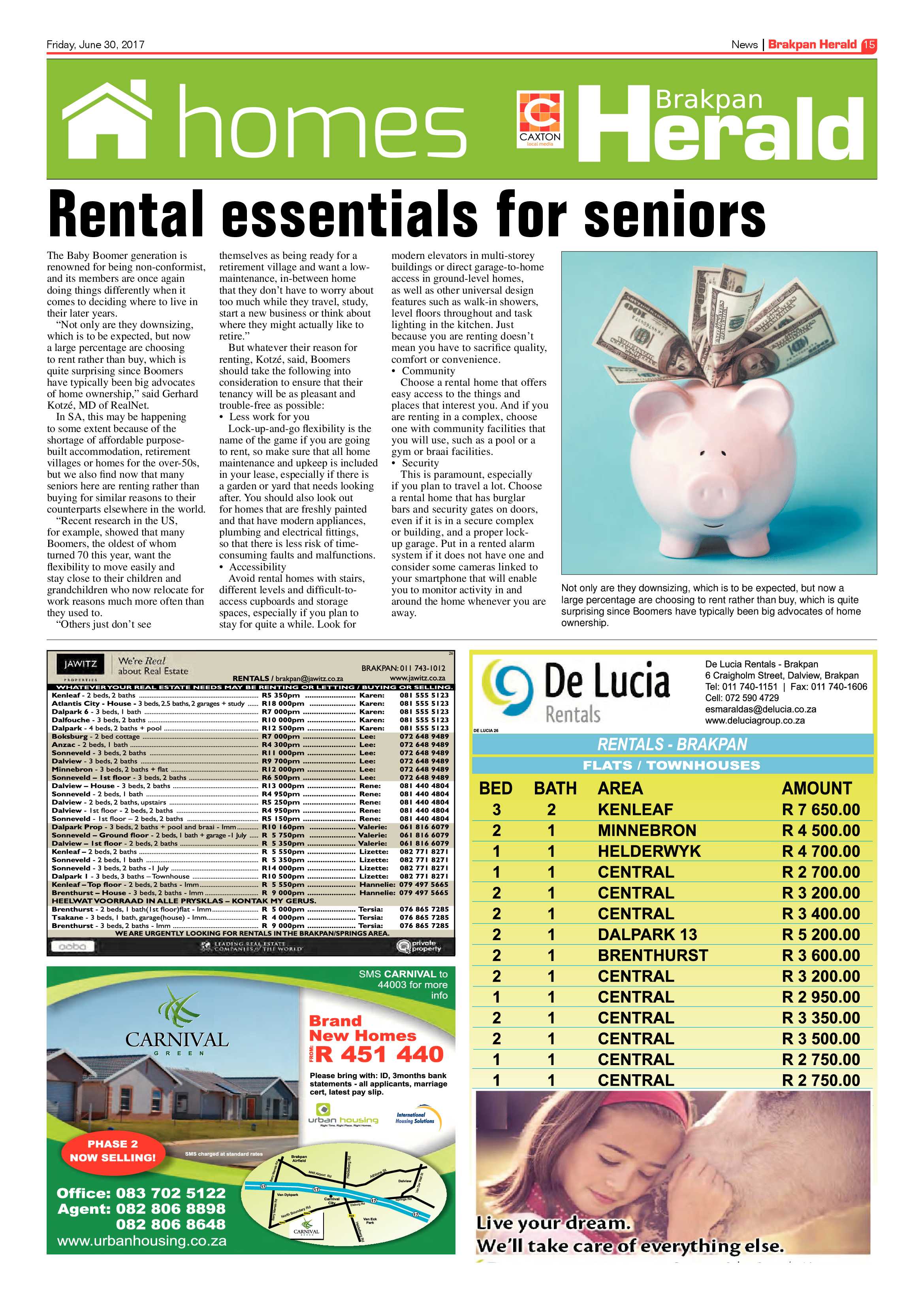 Brakpan Herald 30 June 2017 page 17