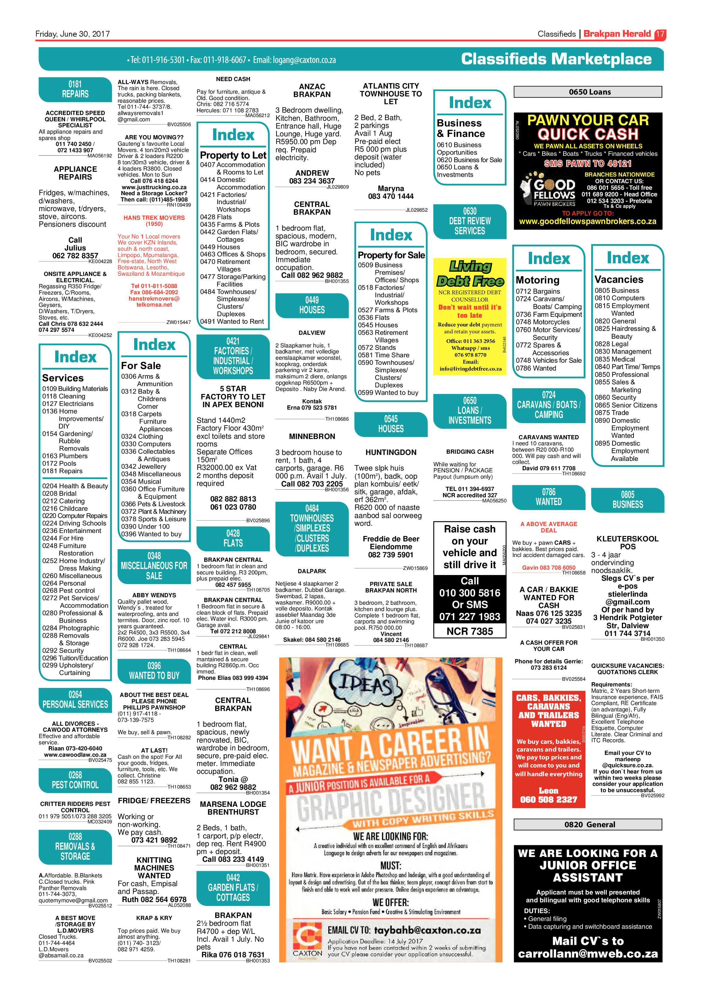 Brakpan Herald 30 June 2017 page 19