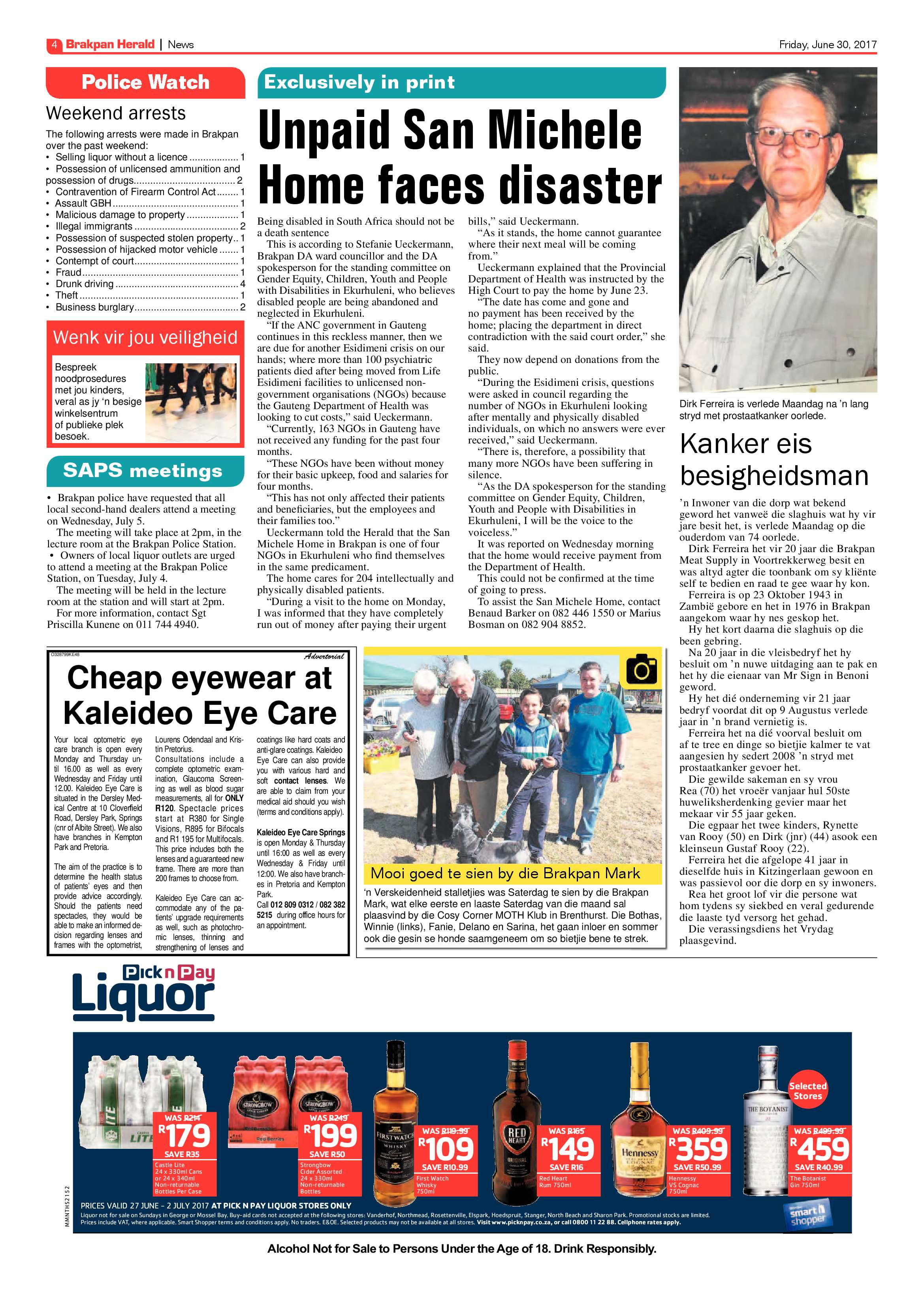 Brakpan Herald 30 June 2017 page 6
