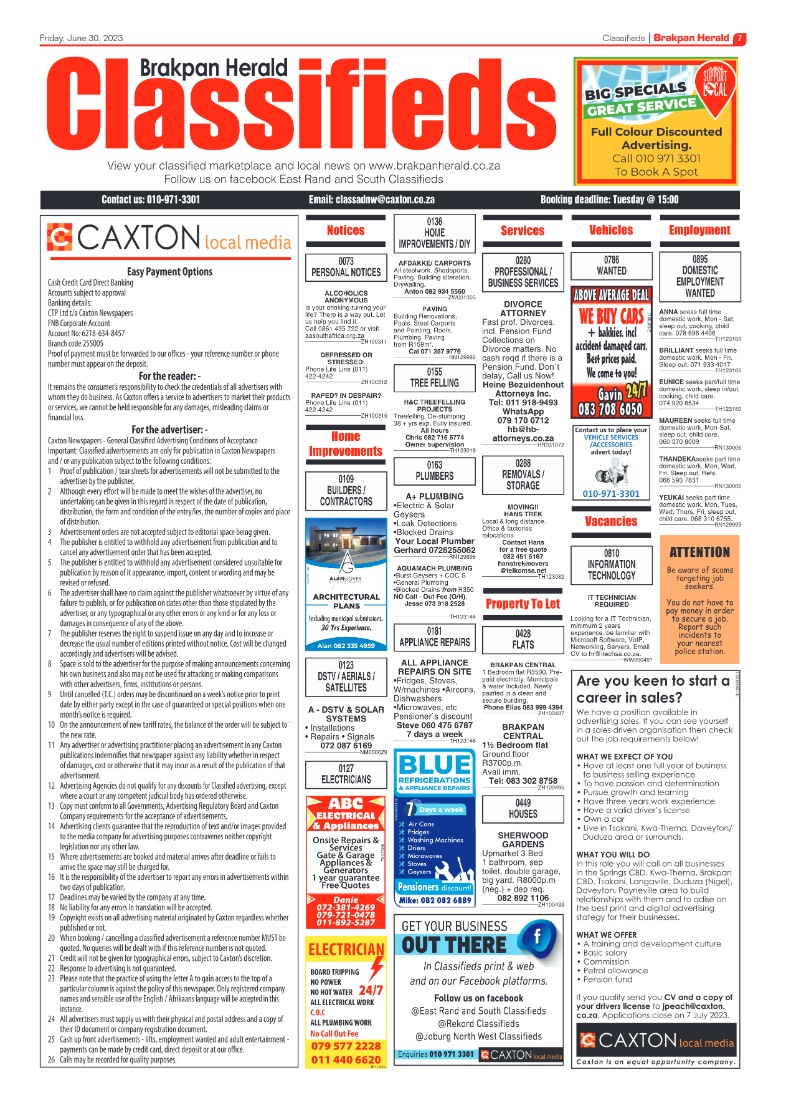 Brakpan Herald 30 June 2022 page 7