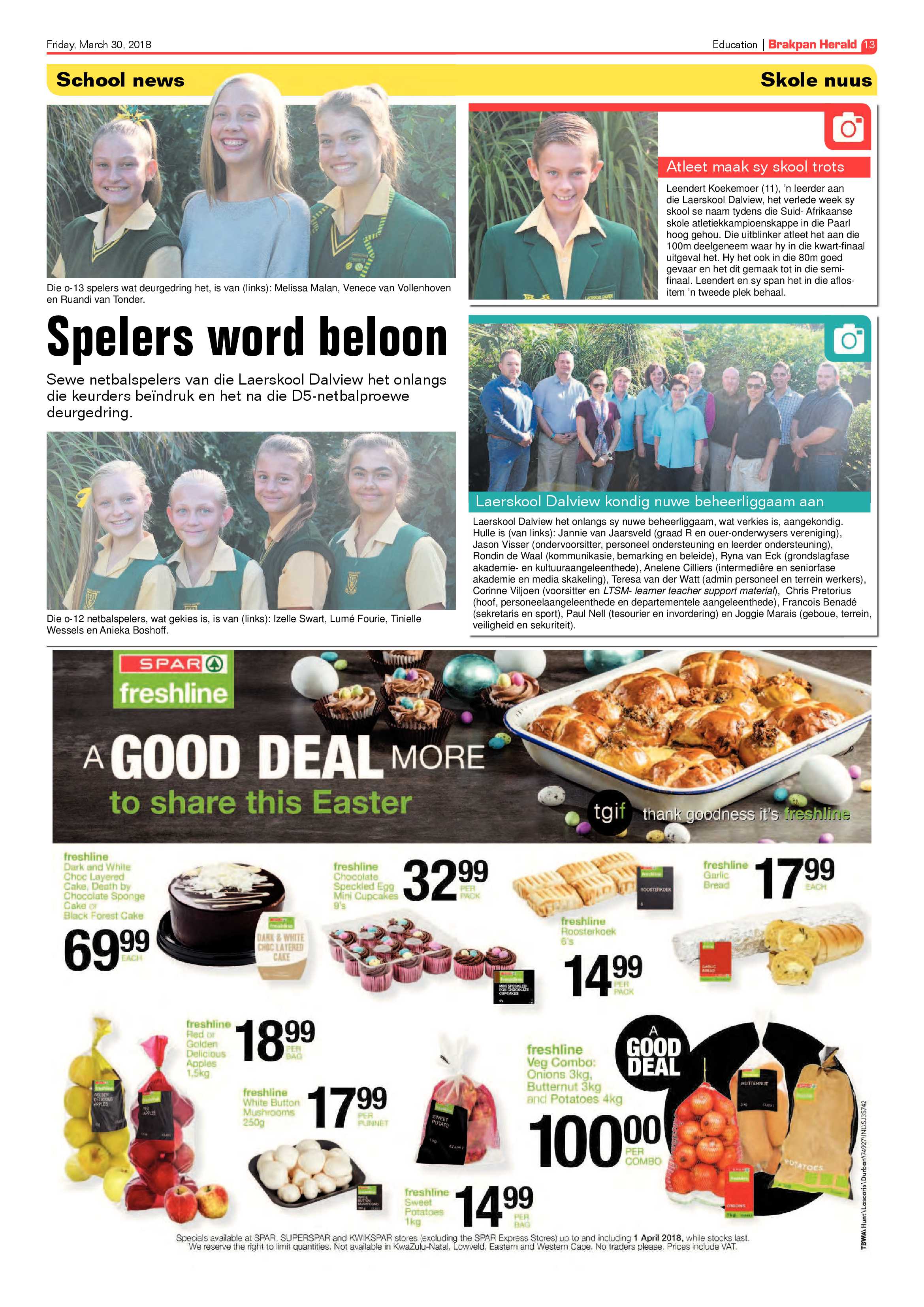 Brakpan Herald 30 March 2018 page 13