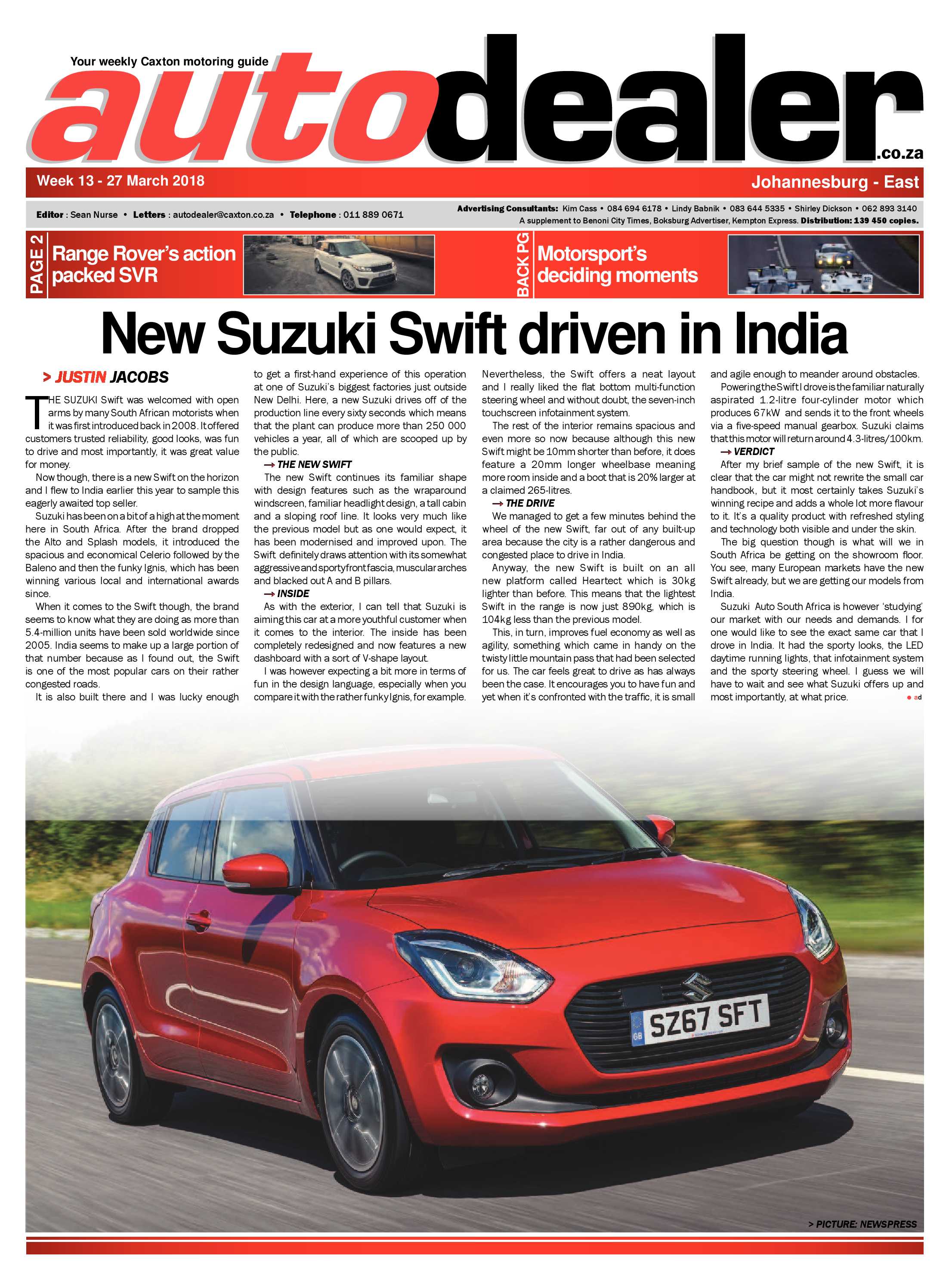 Brakpan Herald 30 March 2018 page 21