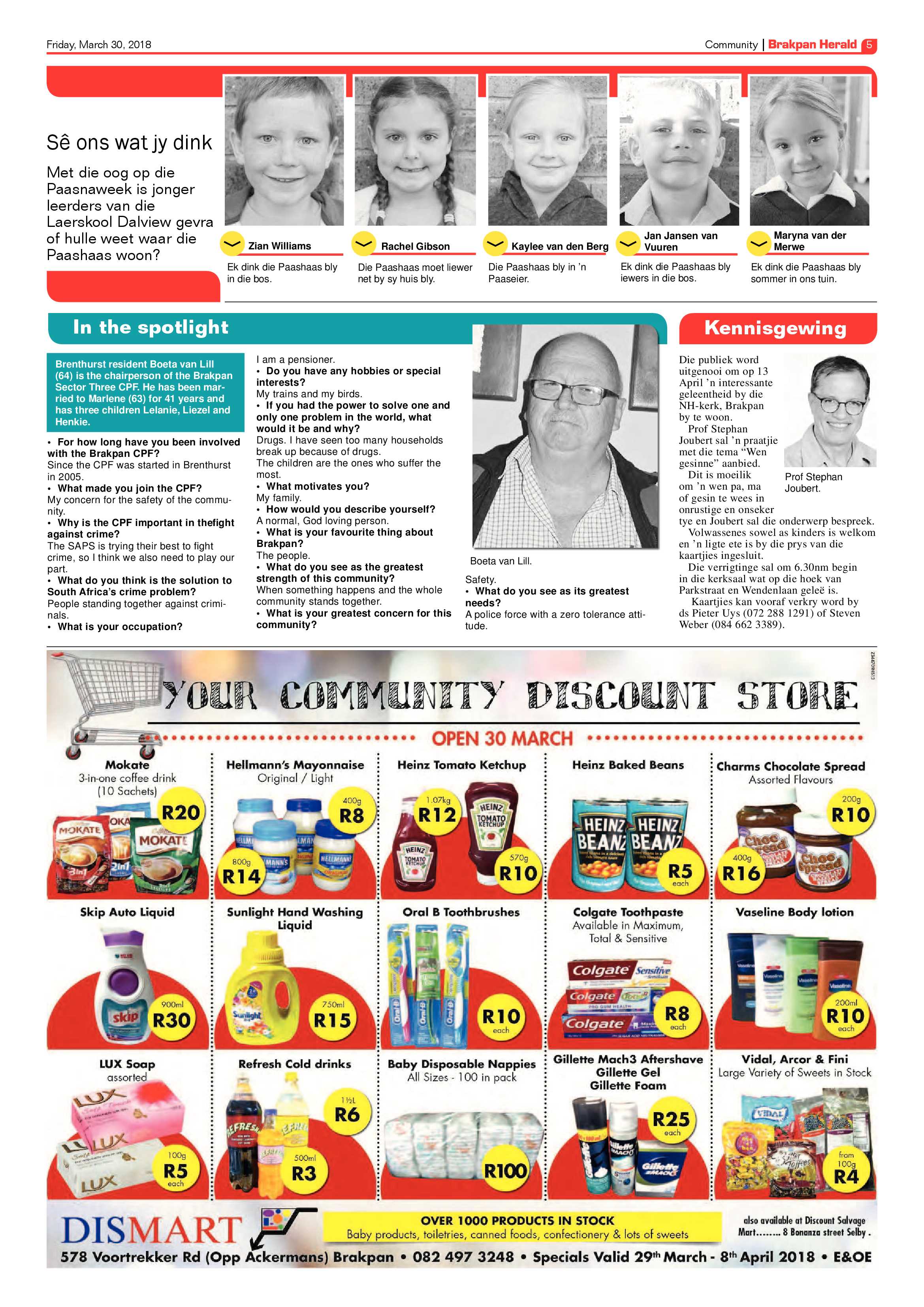 Brakpan Herald 30 March 2018 page 5