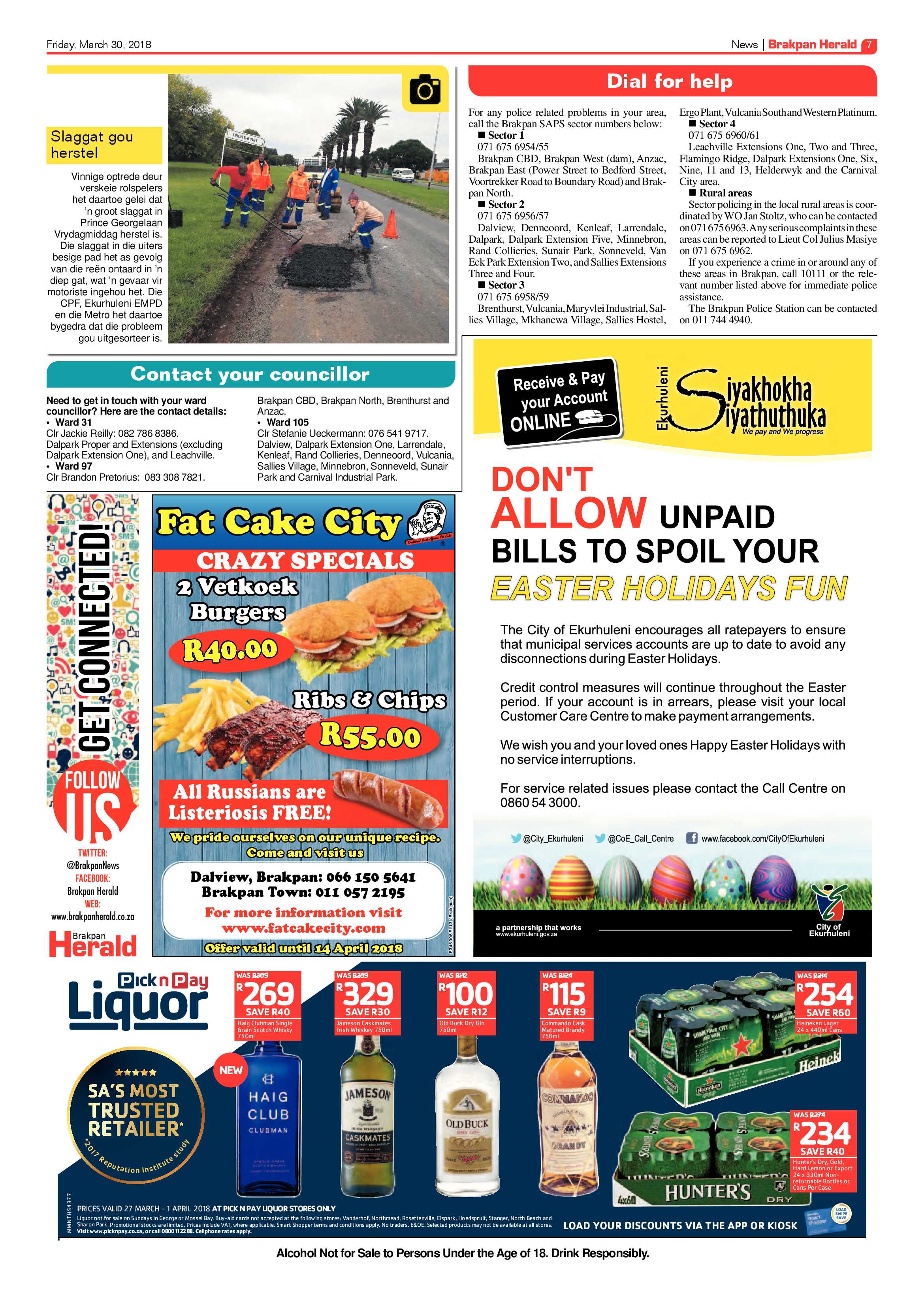 Brakpan Herald 30 March 2018 page 7
